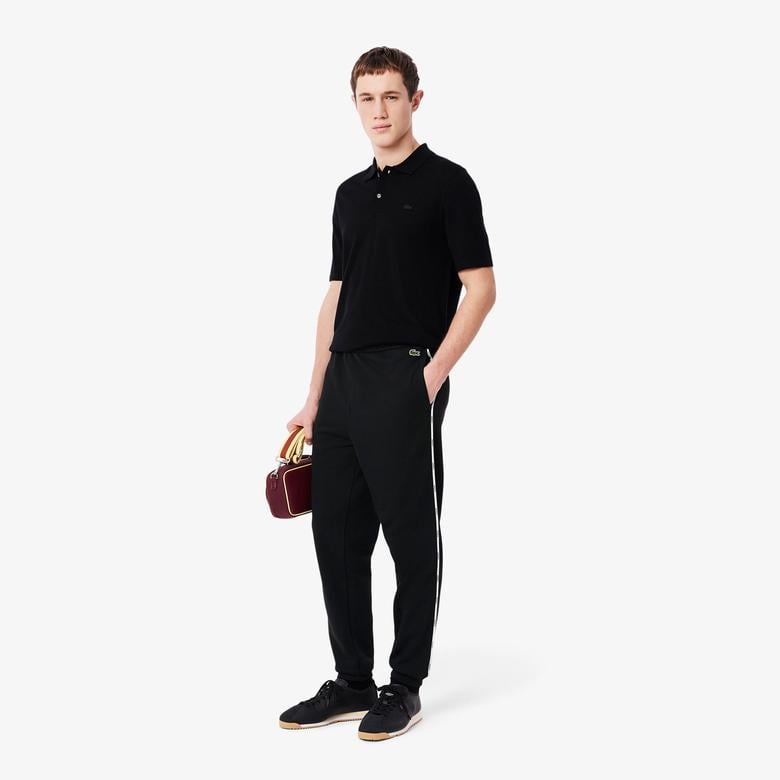 Lacoste Erkek Tapered Fit Siyah Eşofman Altı
