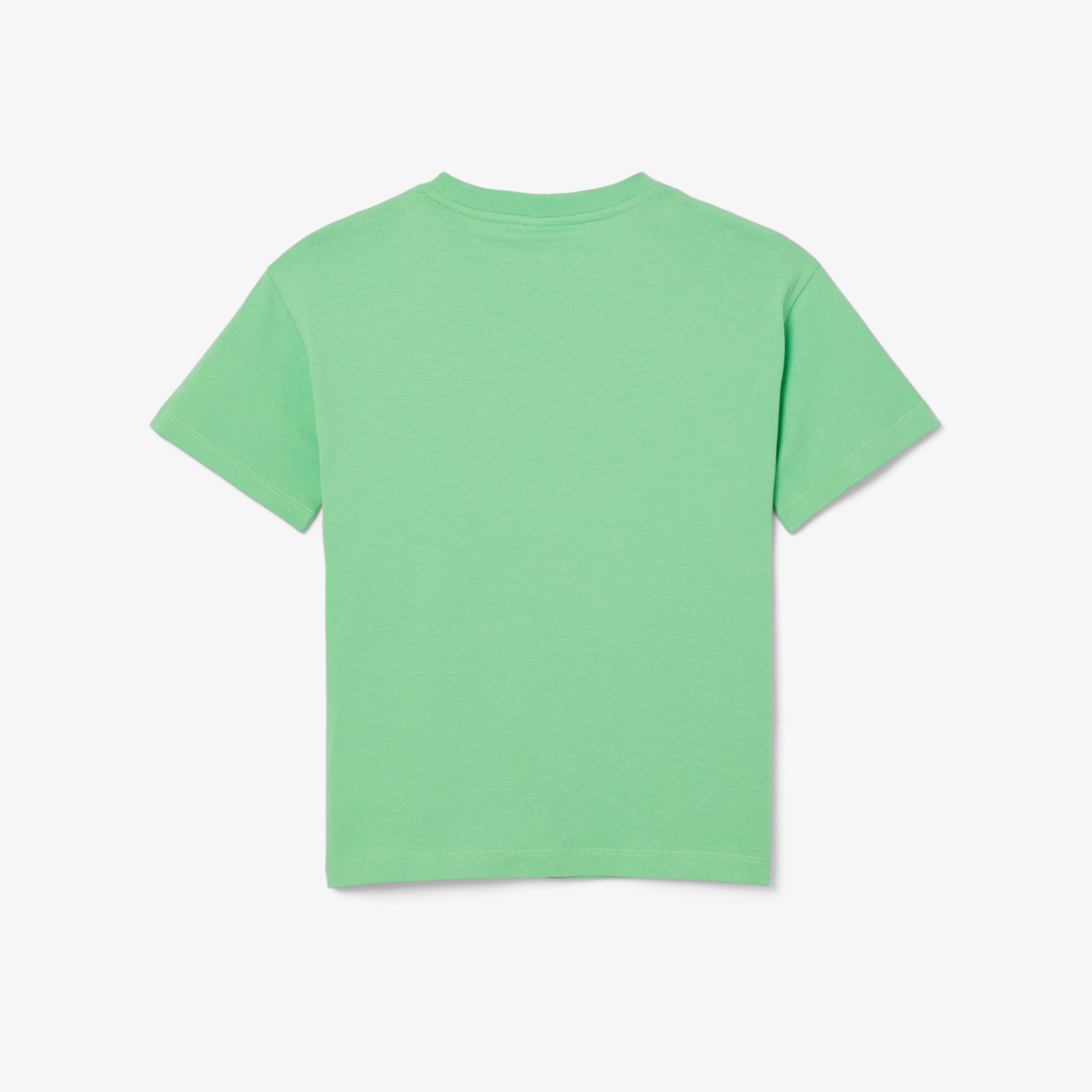 Çocuk Bisiklet Yaka Baskılı Yeşil T-shirt