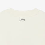 Erkek Classic Fit Bisiklet Yaka Beyaz Sweatshirt