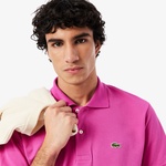 L.12.12 Erkek Classic Fit Pembe Polo