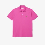 L.12.12 Erkek Classic Fit Pembe Polo