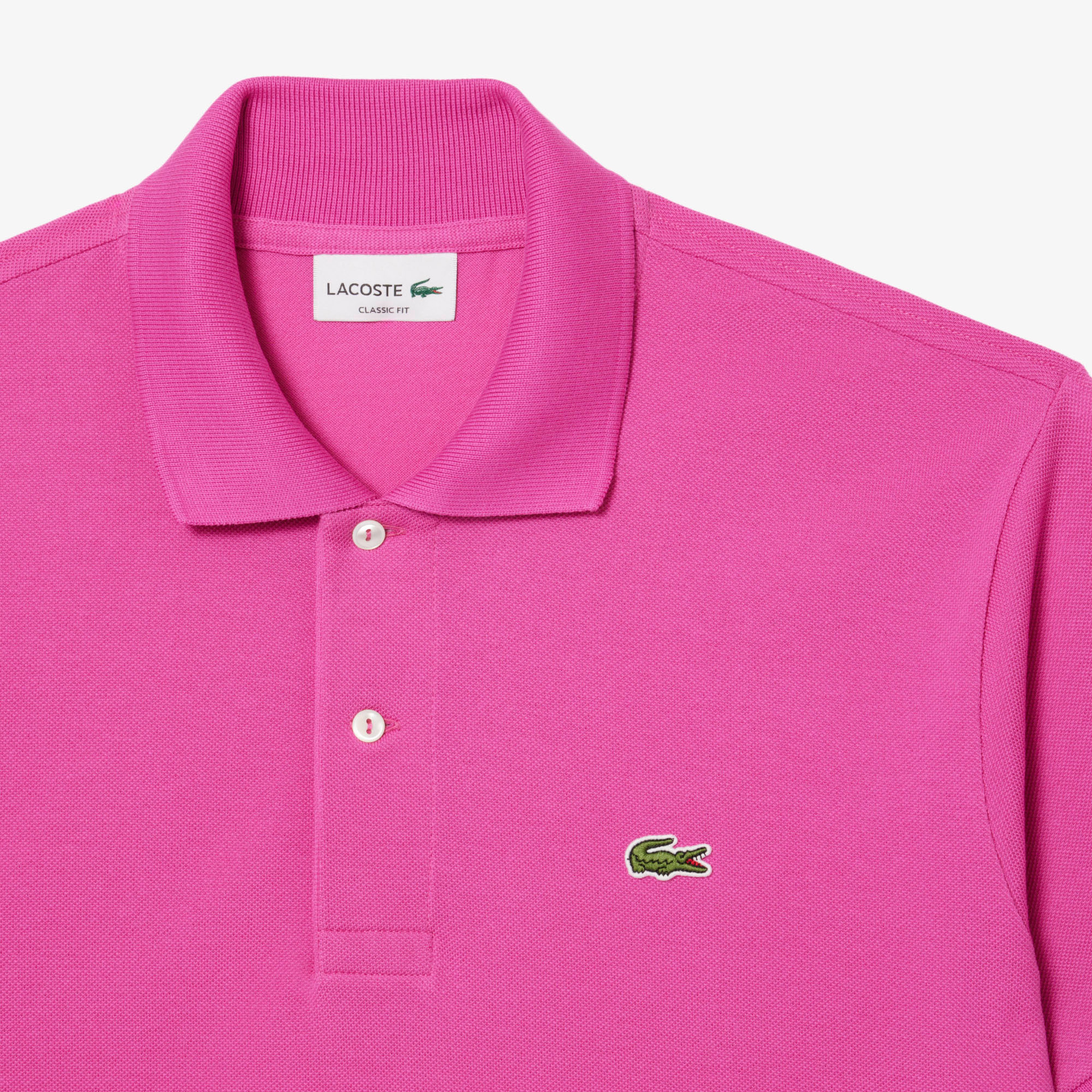 L.12.12 Erkek Classic Fit Pembe Polo