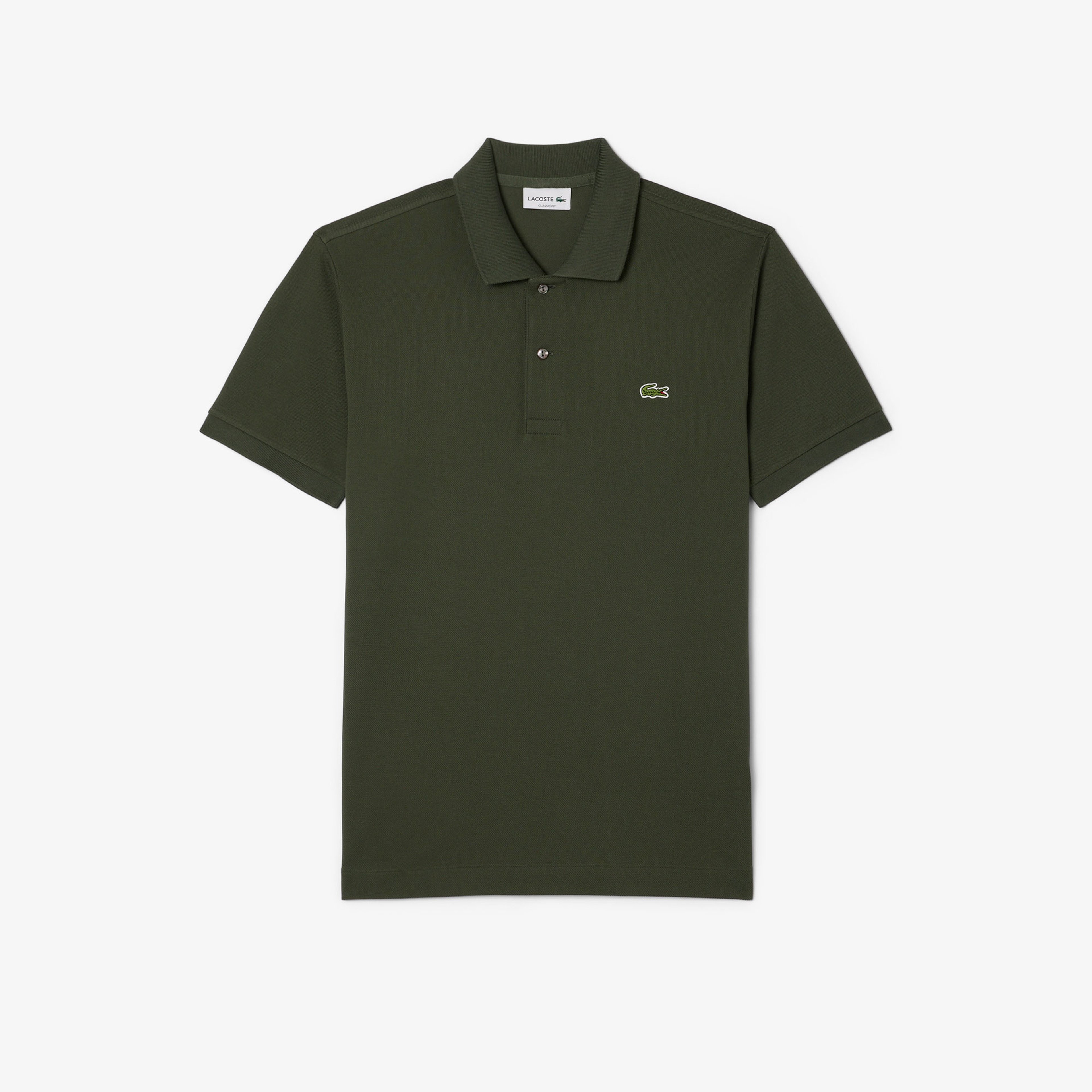 L.12.12 Erkek Classic Fit Koyu Yeşil Polo