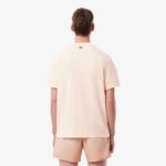 Erkek Classic Fit Bisiklet Yaka Baskılı Pembe T-Shirt