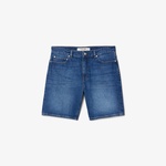 Lacoste Erkek Straight Fit Denim Koyu Mavi Bermuda Şort