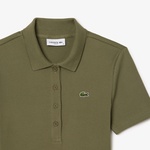 L.12.D Kadın Slim Fit Organik Pamuk Haki Polo