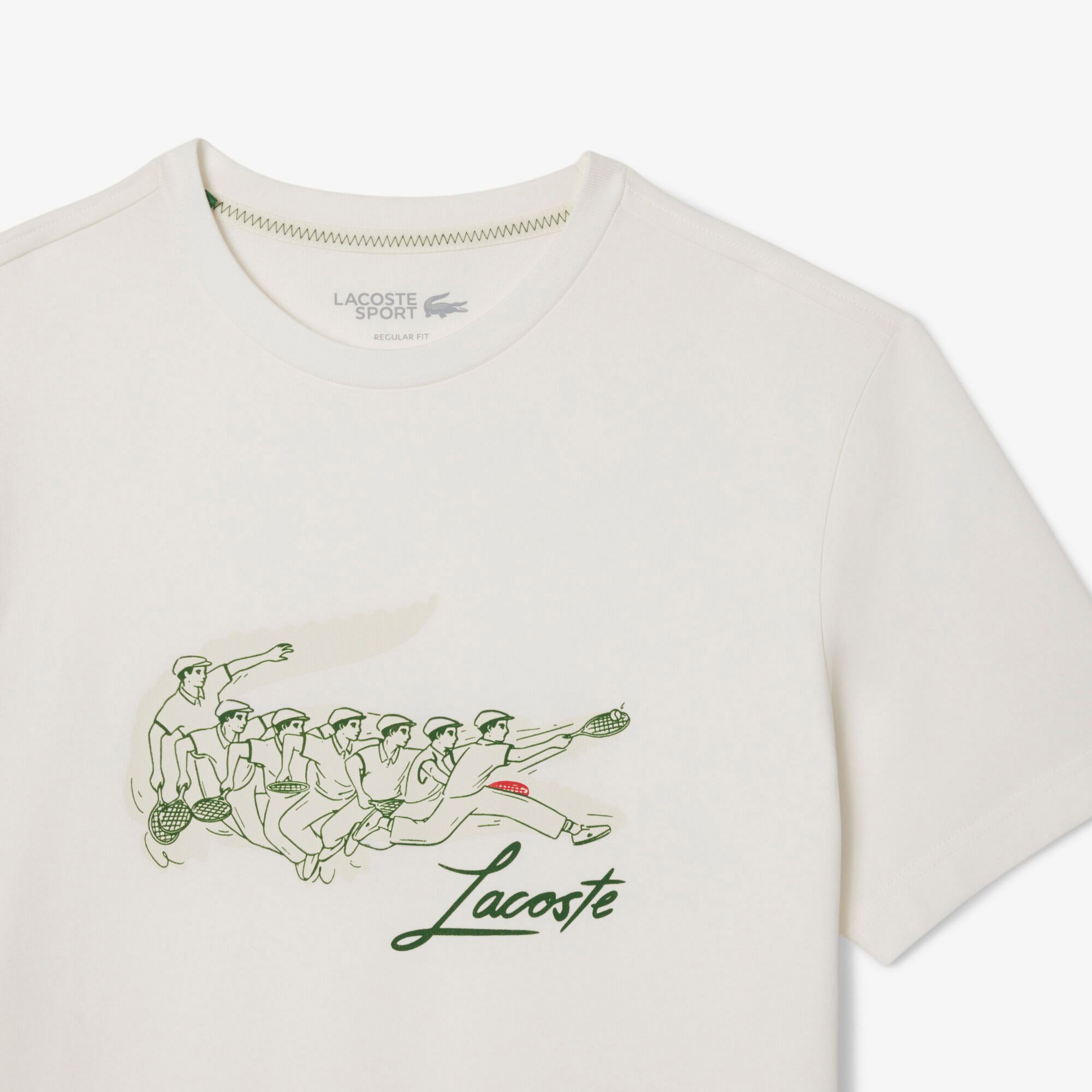 René Lacoste Print Tennis Heritage T-shirt