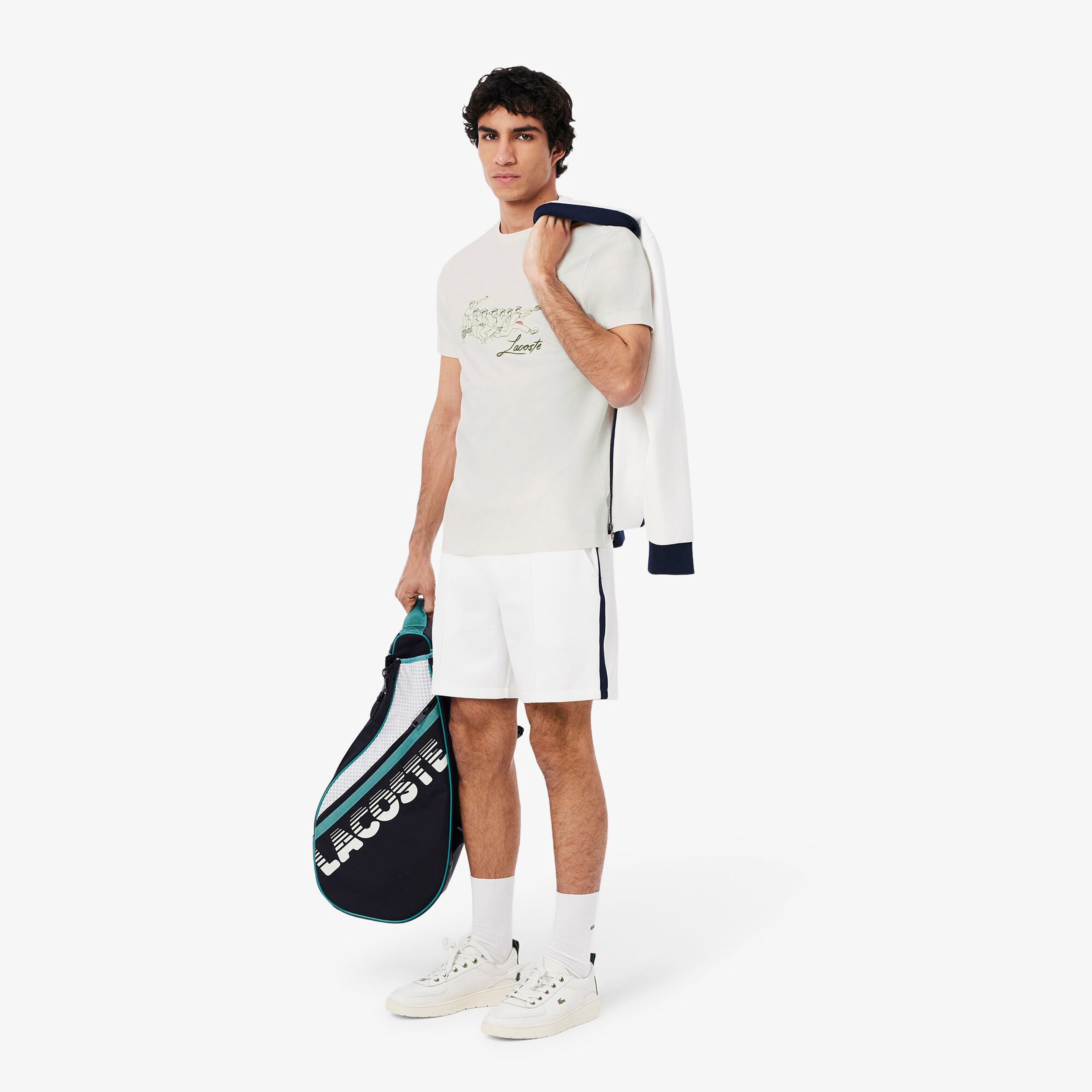 René Lacoste Print Tennis Heritage T-shirt