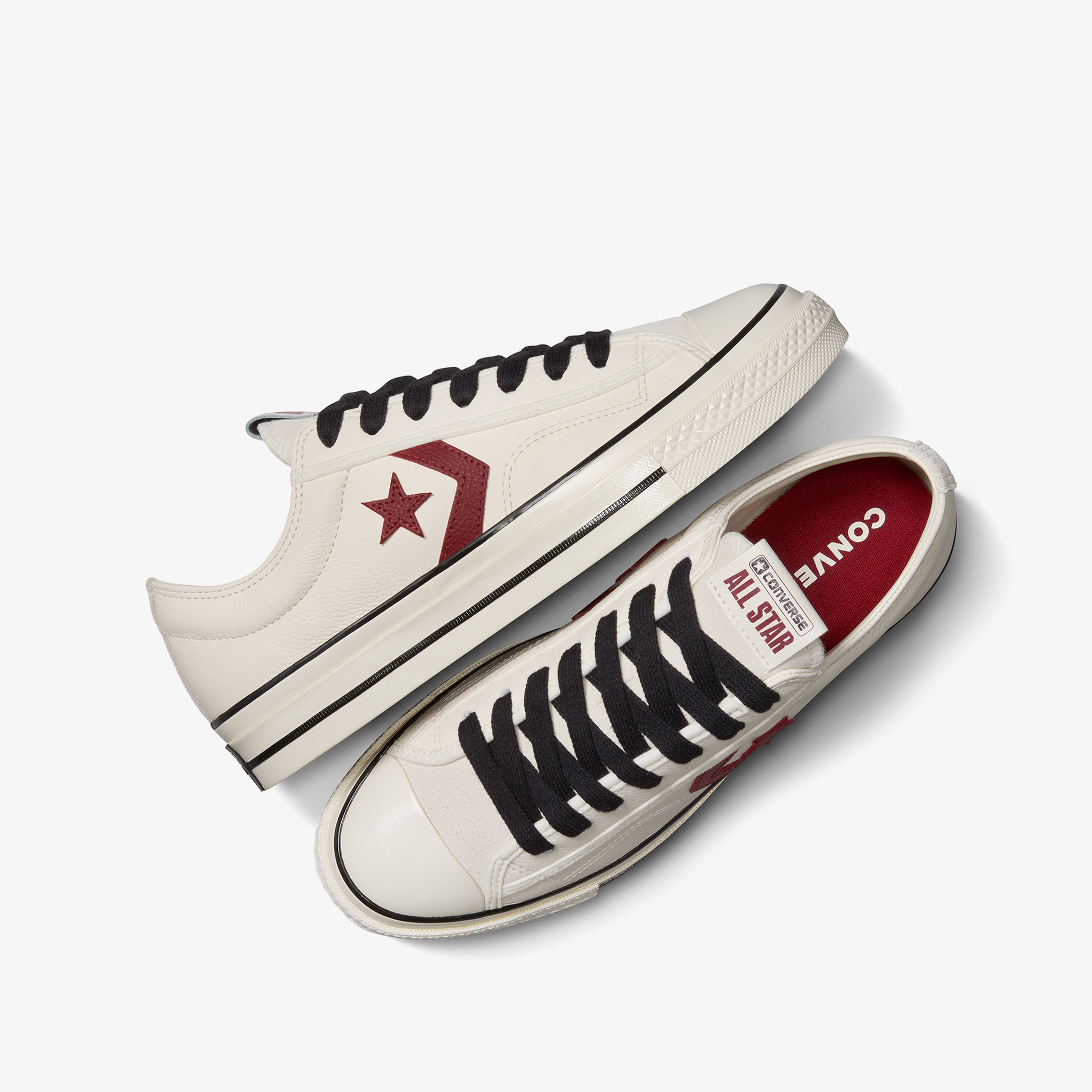 Converse Star Player 76 Unisex Krem Deri Sneaker