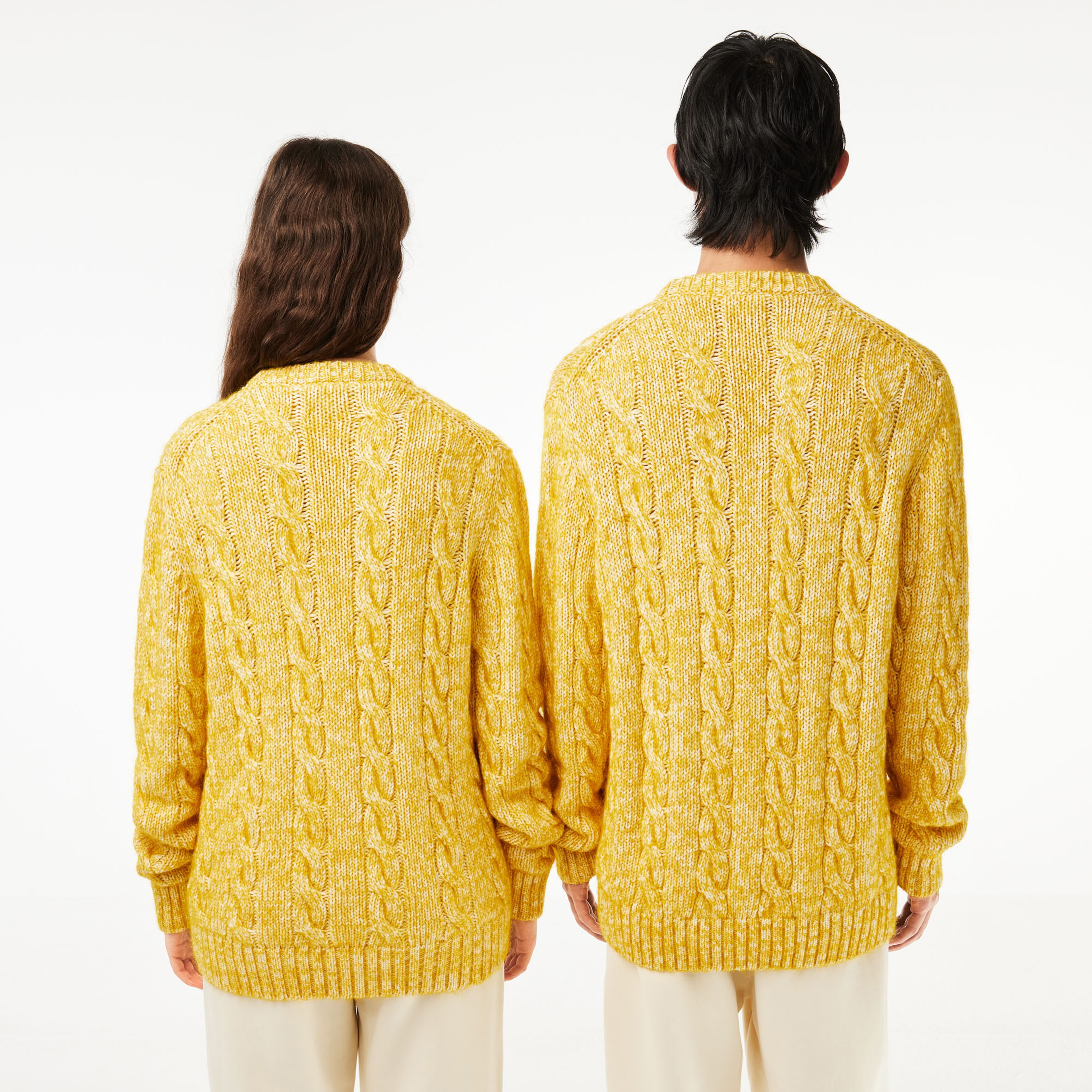 Lacoste Cotton/Mercerized Alpaca Cable Knit Sweater