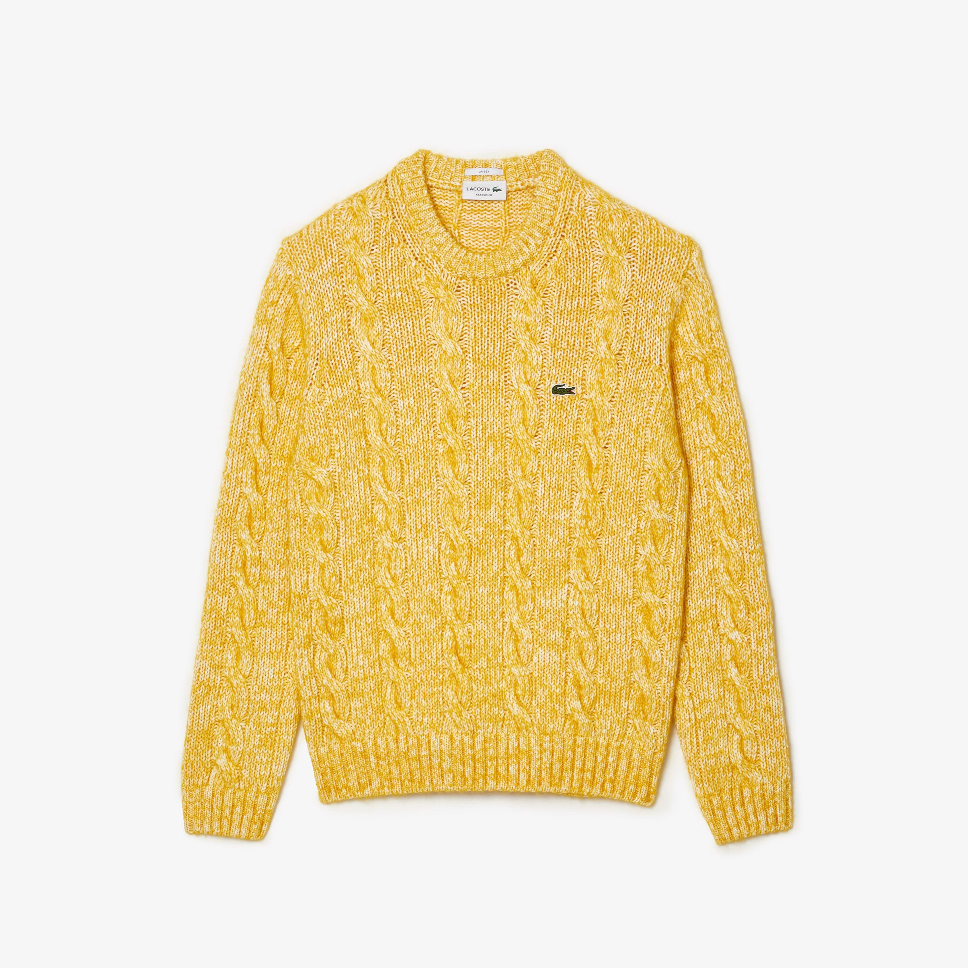 Lacoste Cotton/Mercerized Alpaca Cable Knit Sweater