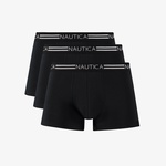 Nautica Erkek Siyah Standart Fit 3'lü Boxer