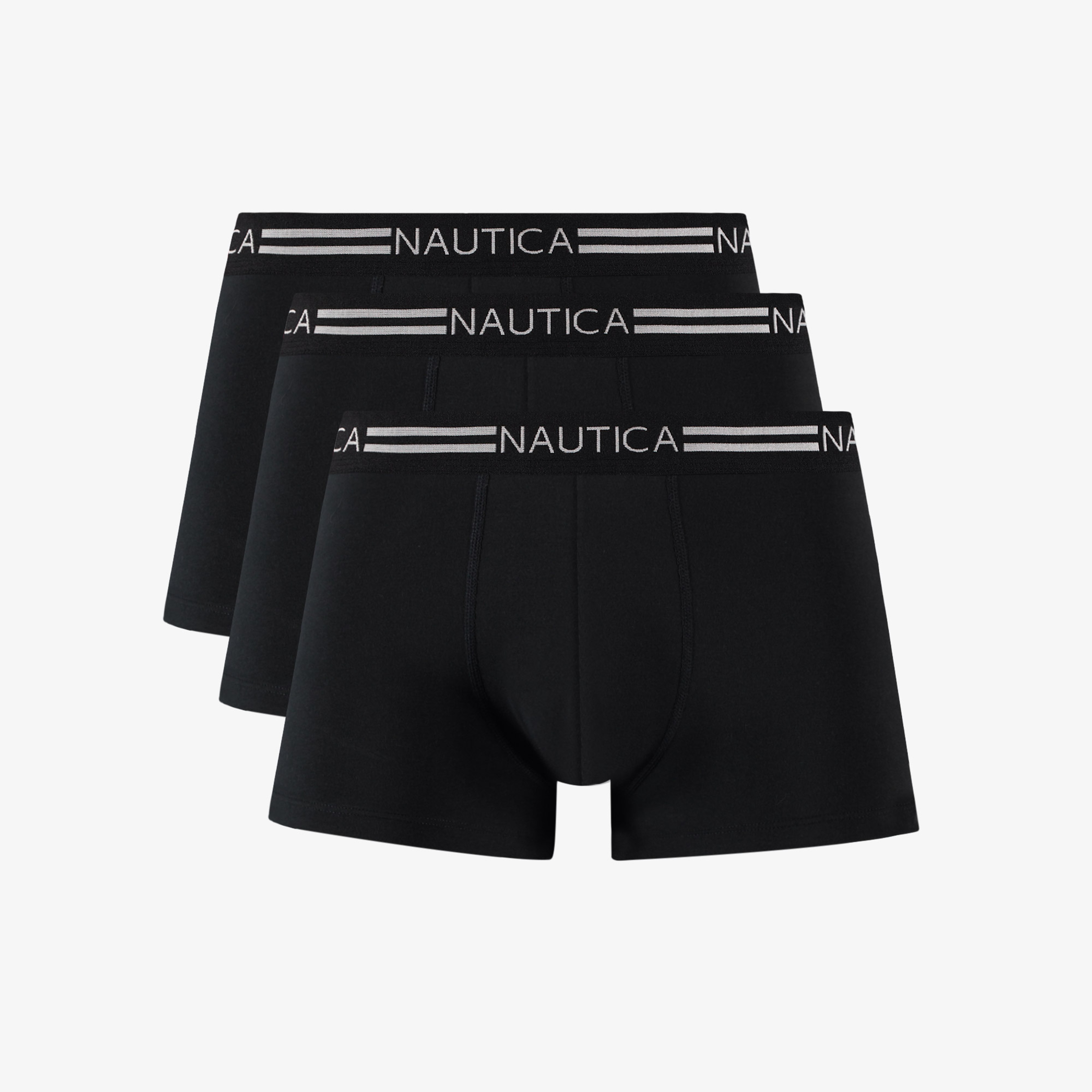 Nautica Erkek Siyah Standart Fit 3'lü Boxer
