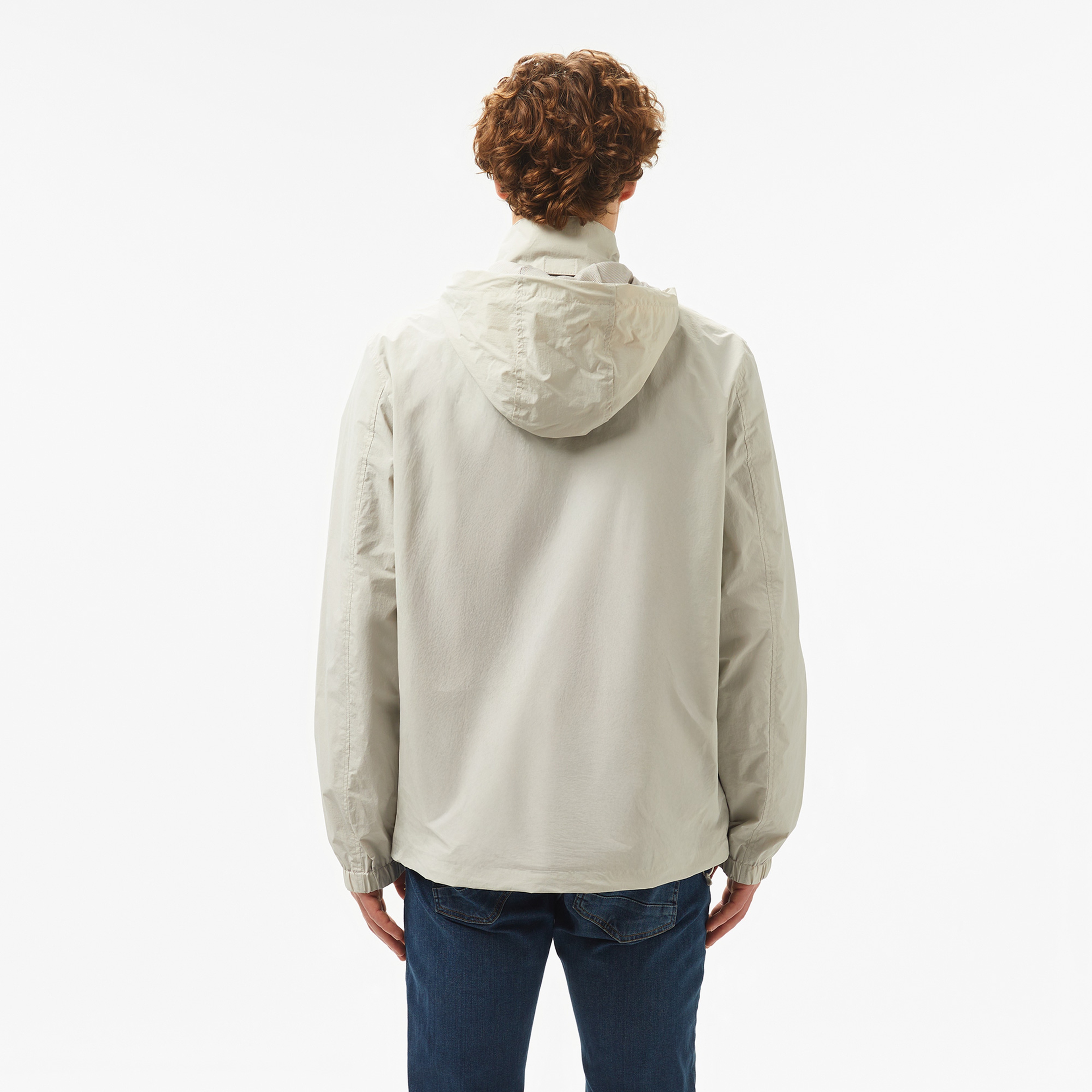 Nautica Erkek Gri Standart Fit Kapüşonlu Mont