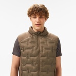 Nautica Erkek Kahverengi Standart Fit Dik Yaka Yelek