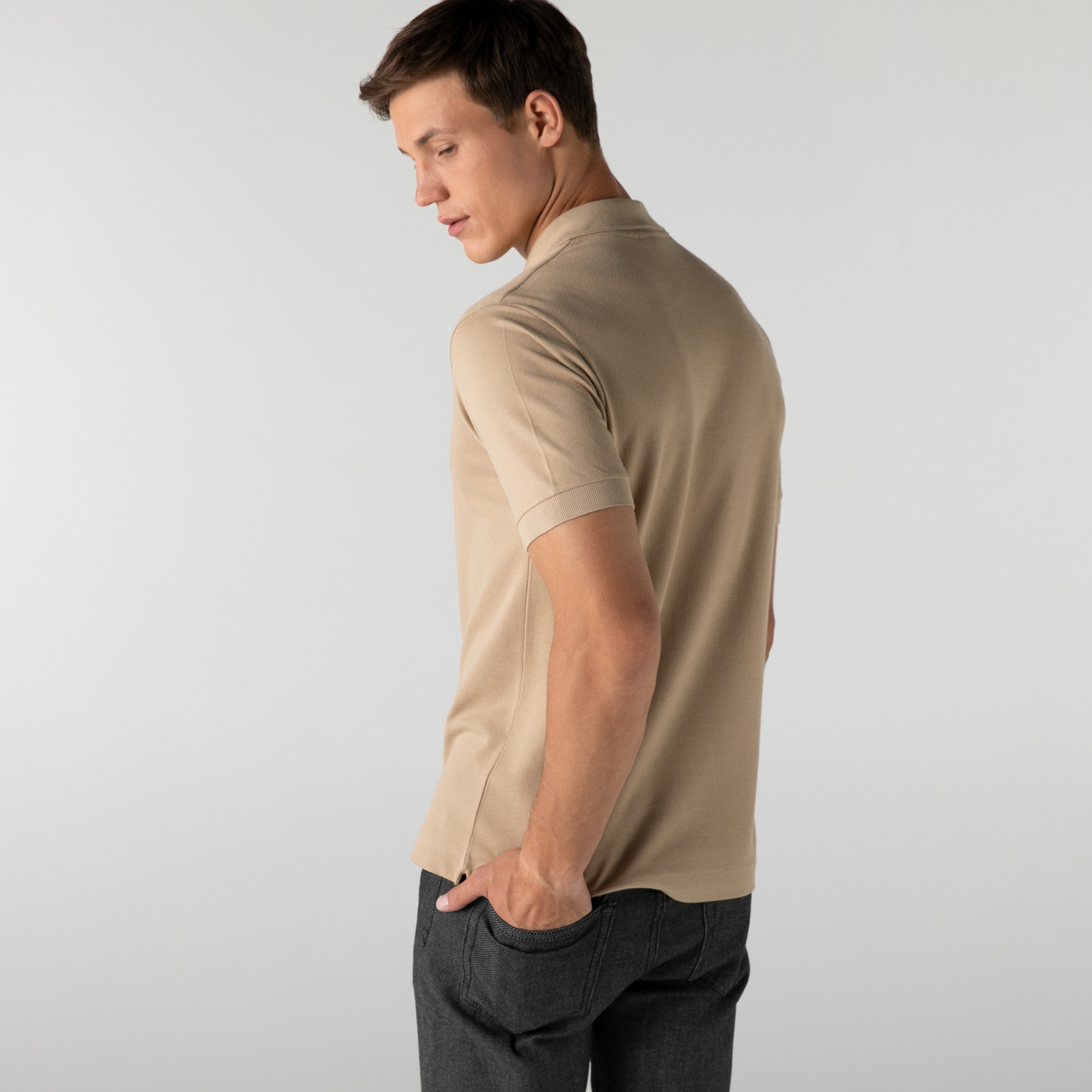 Lacoste L.12.12 Erkek Classic Fit Kahverengi Polo