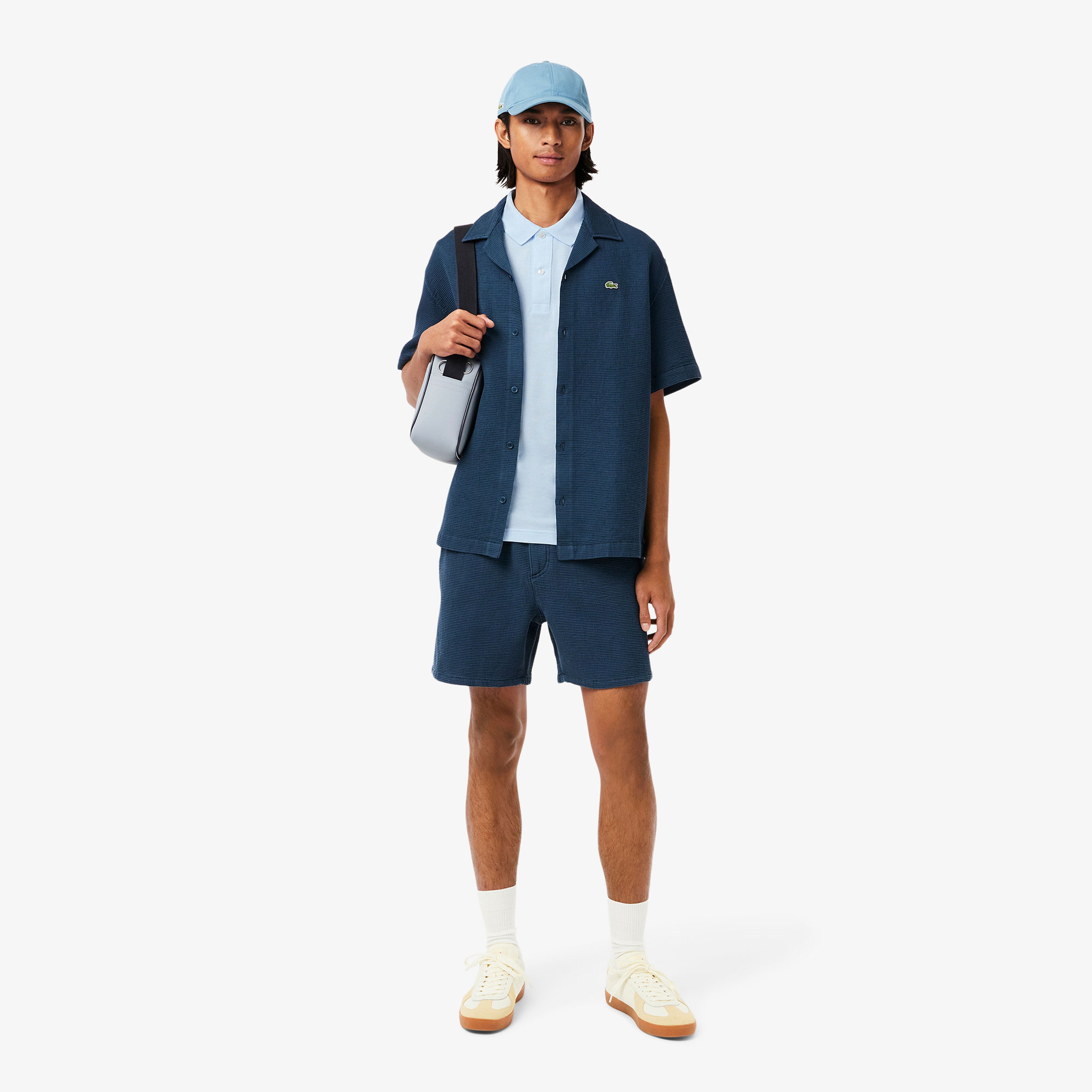 L.12.12 Erkek Slim Fit Açık Mavi Polo