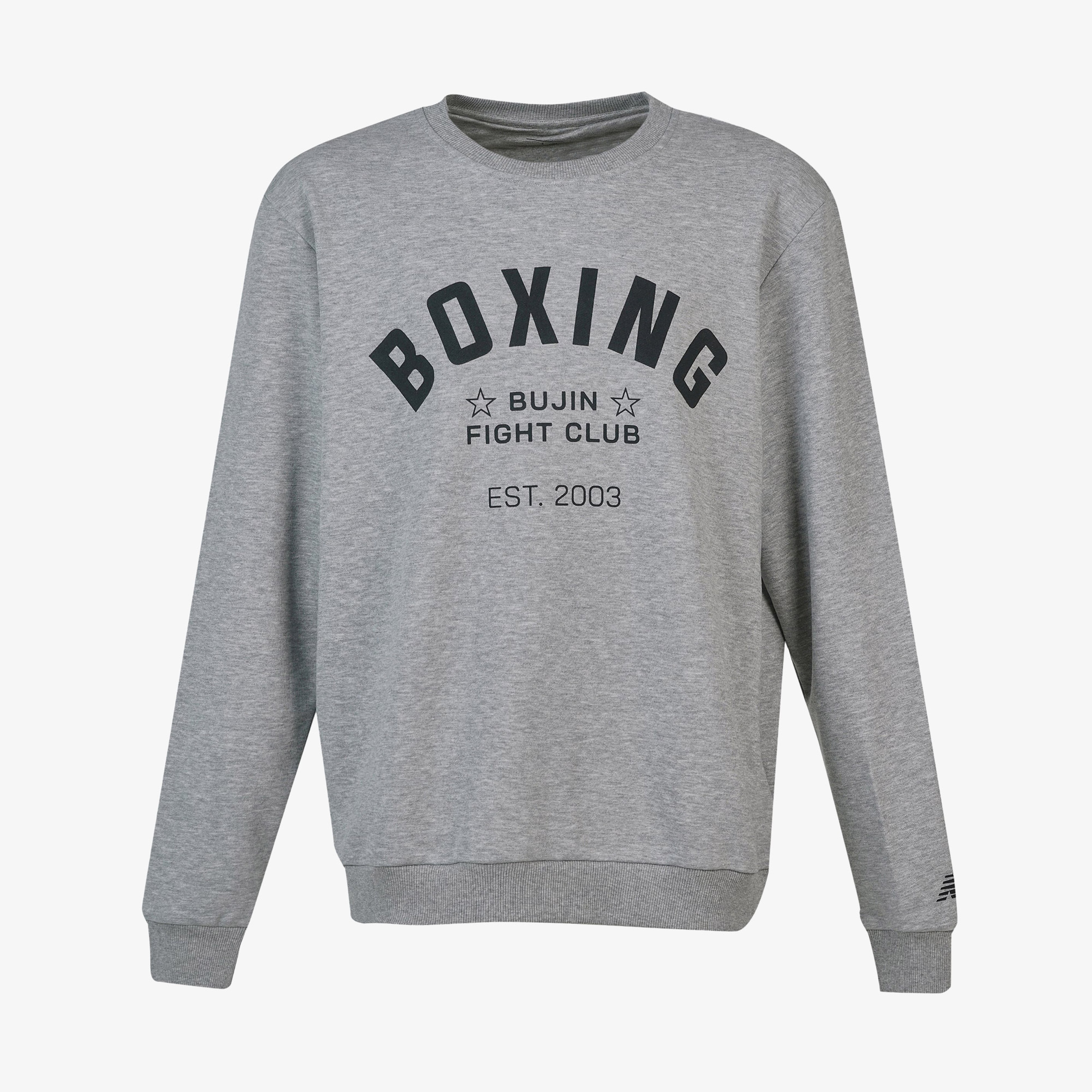 New Balance Bujin Boxing Erkek Gri Sweatshirt