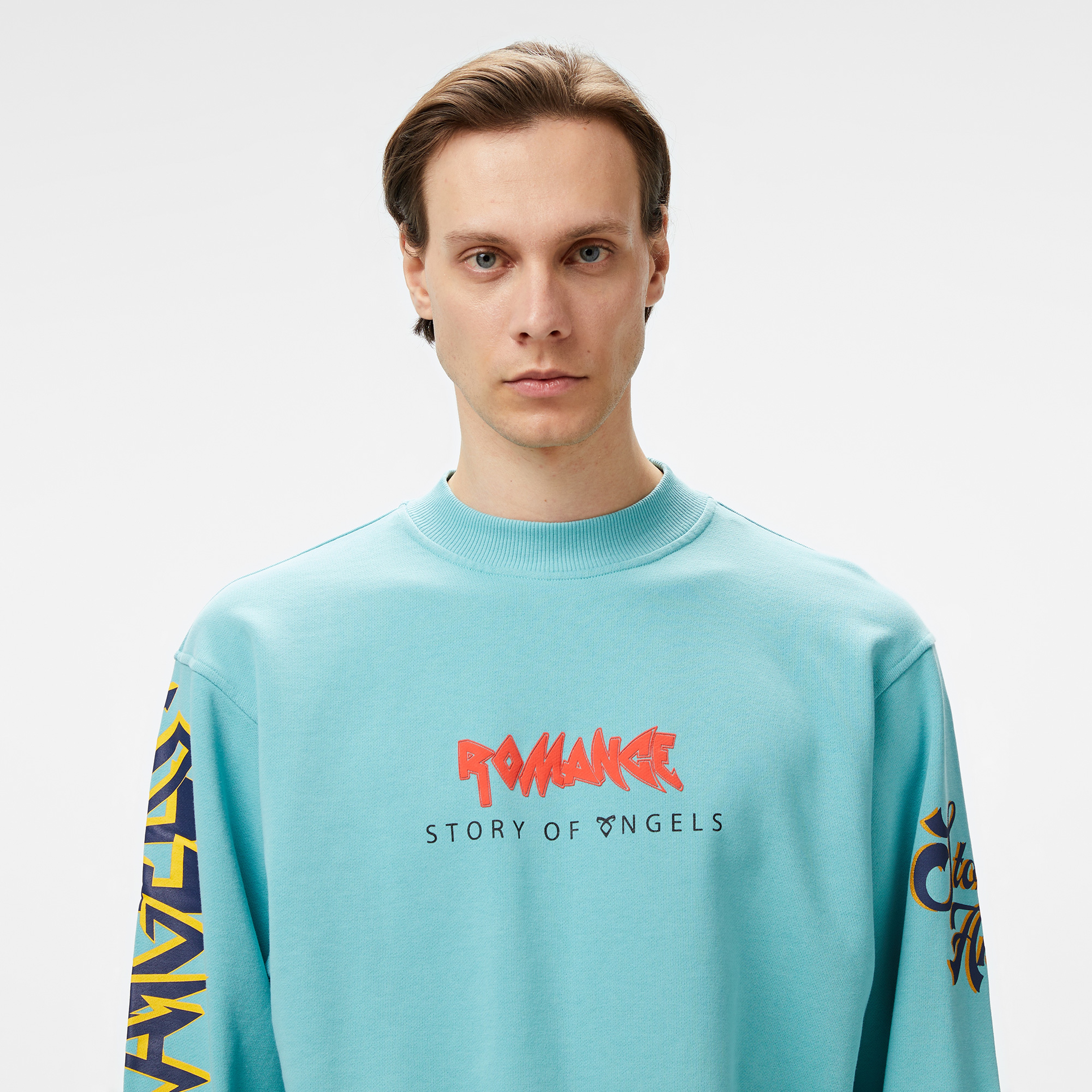 Story Of Angels Soa Budha Dream Romance Erkek Mavi Sweatshirt