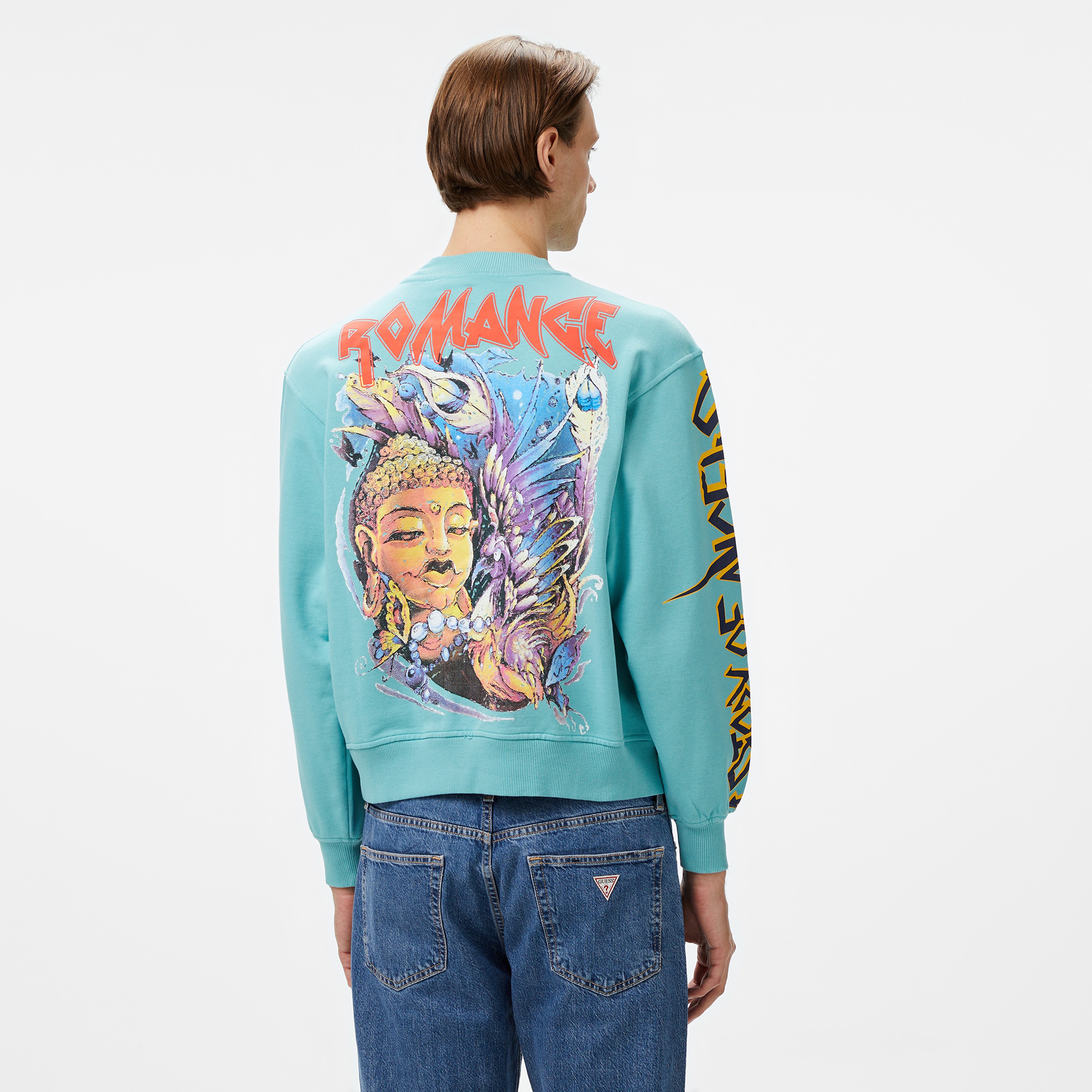 Story Of Angels Soa Budha Dream Romance Erkek Mavi Sweatshirt