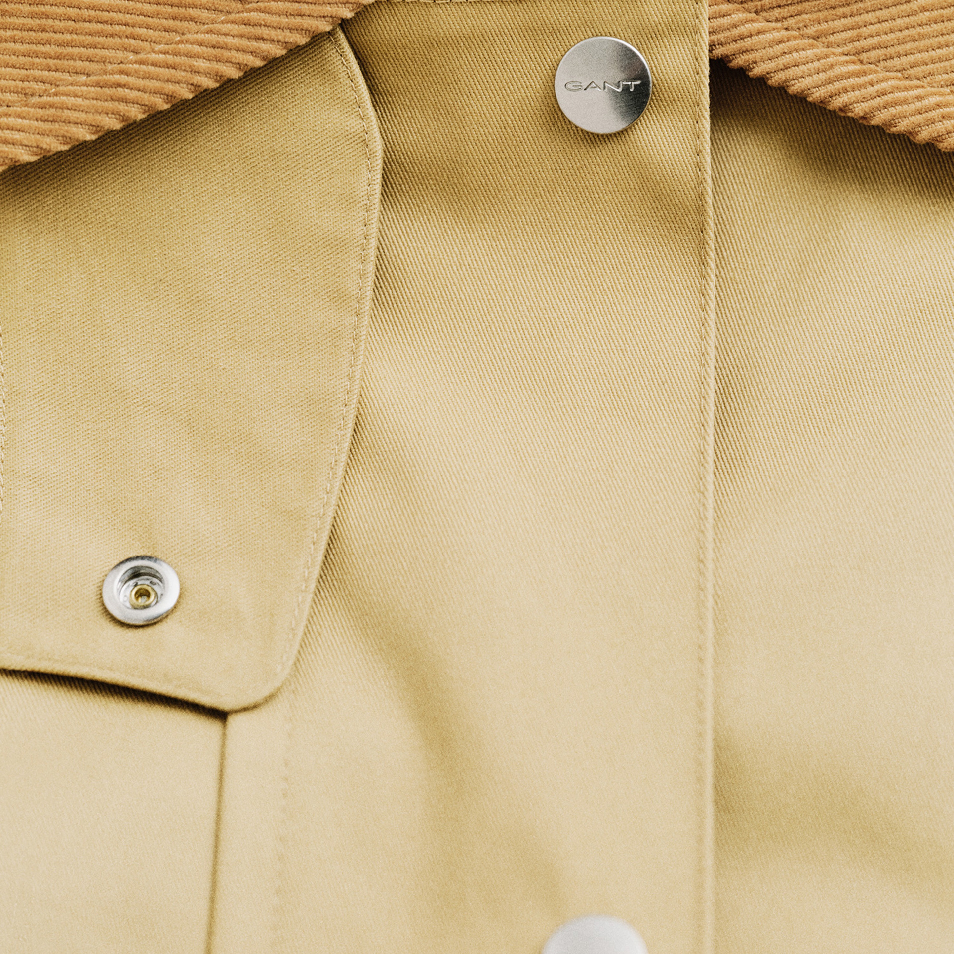 GANT Kadın Bej Relaxed Fit Klasik Yaka Ceket