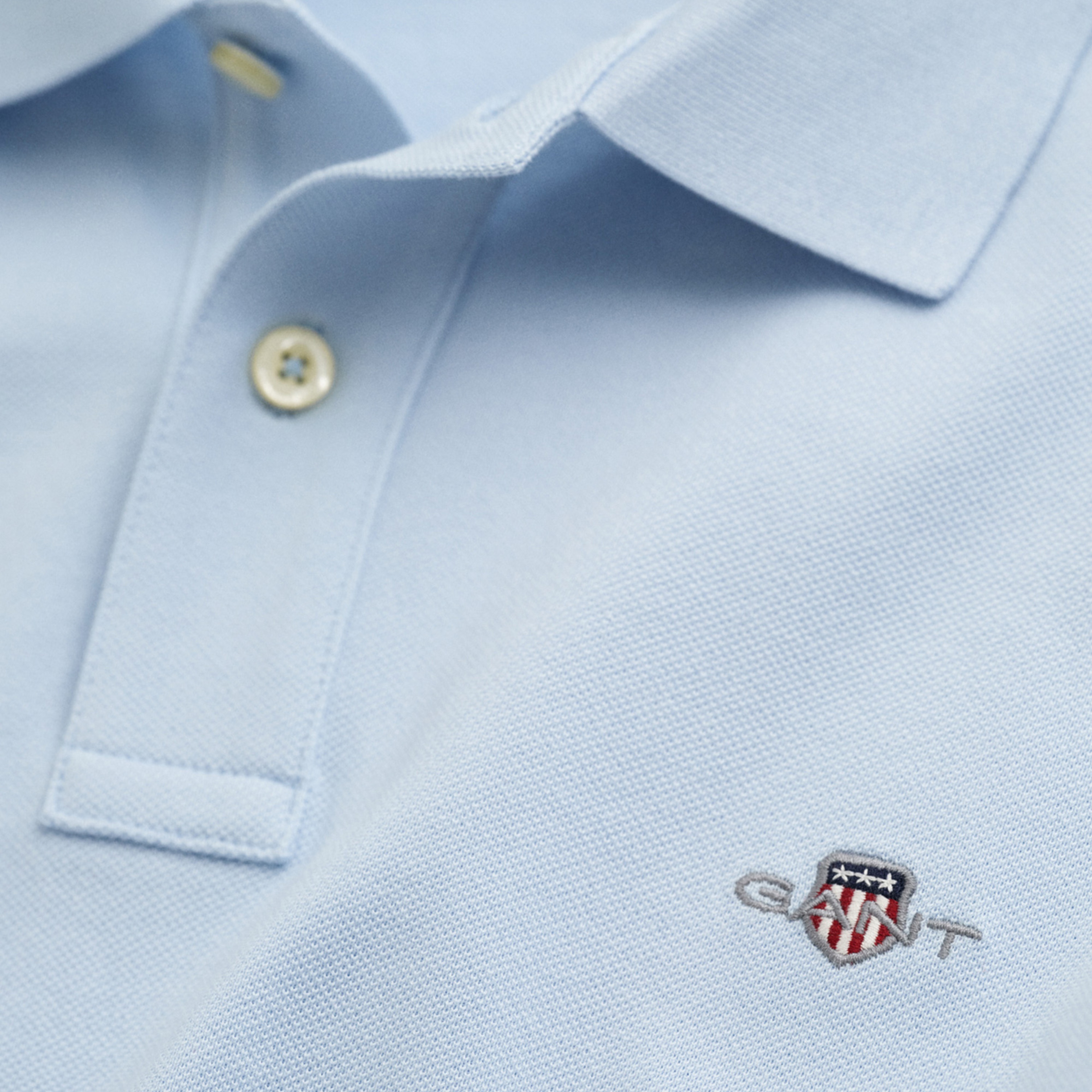 GANT Erkek Mavi Regular Fit Polo