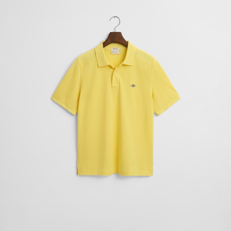 GANT Erkek Sarı Regular Fit Polo