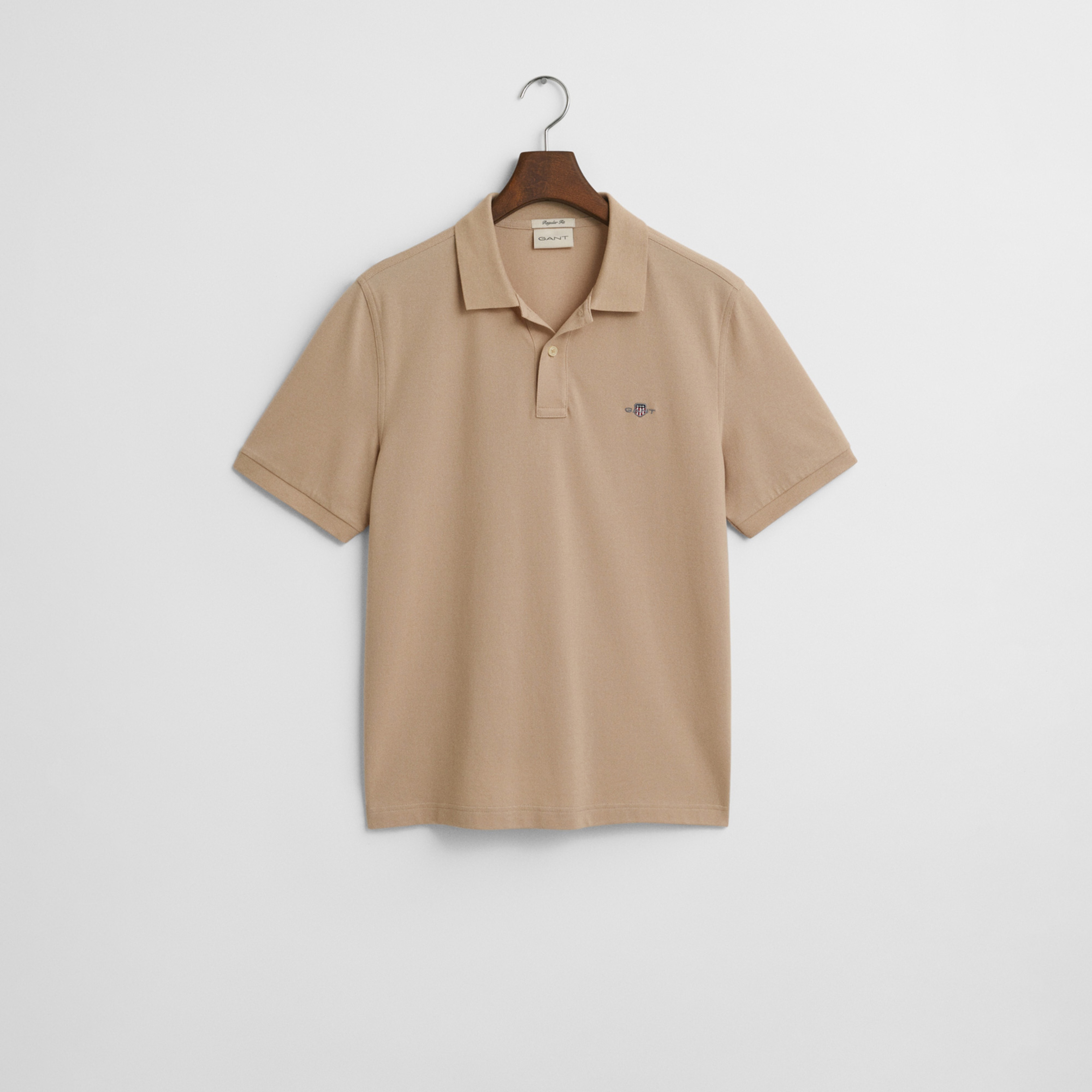 GANT Erkek Bej Regular Fit Polo