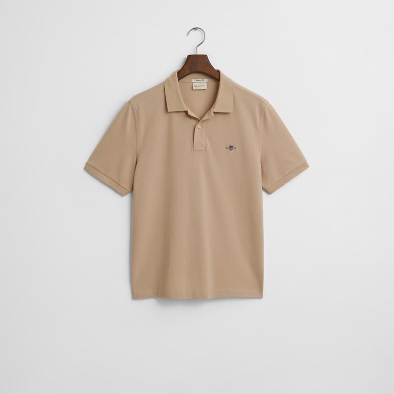 GANT Erkek Bej Regular Fit Polo