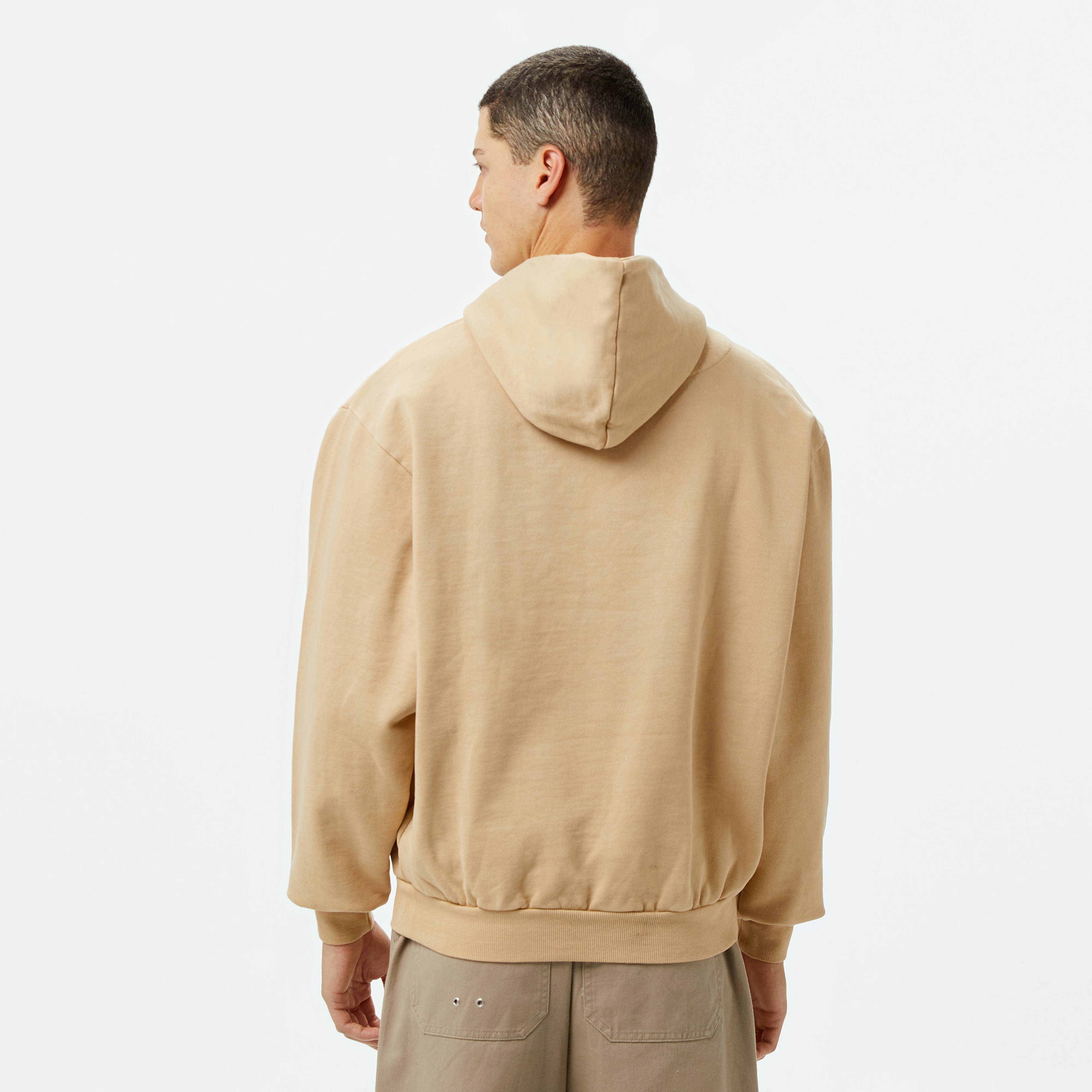 Karl Kani Og Eagle Print Os Erkek Gri Hoodie