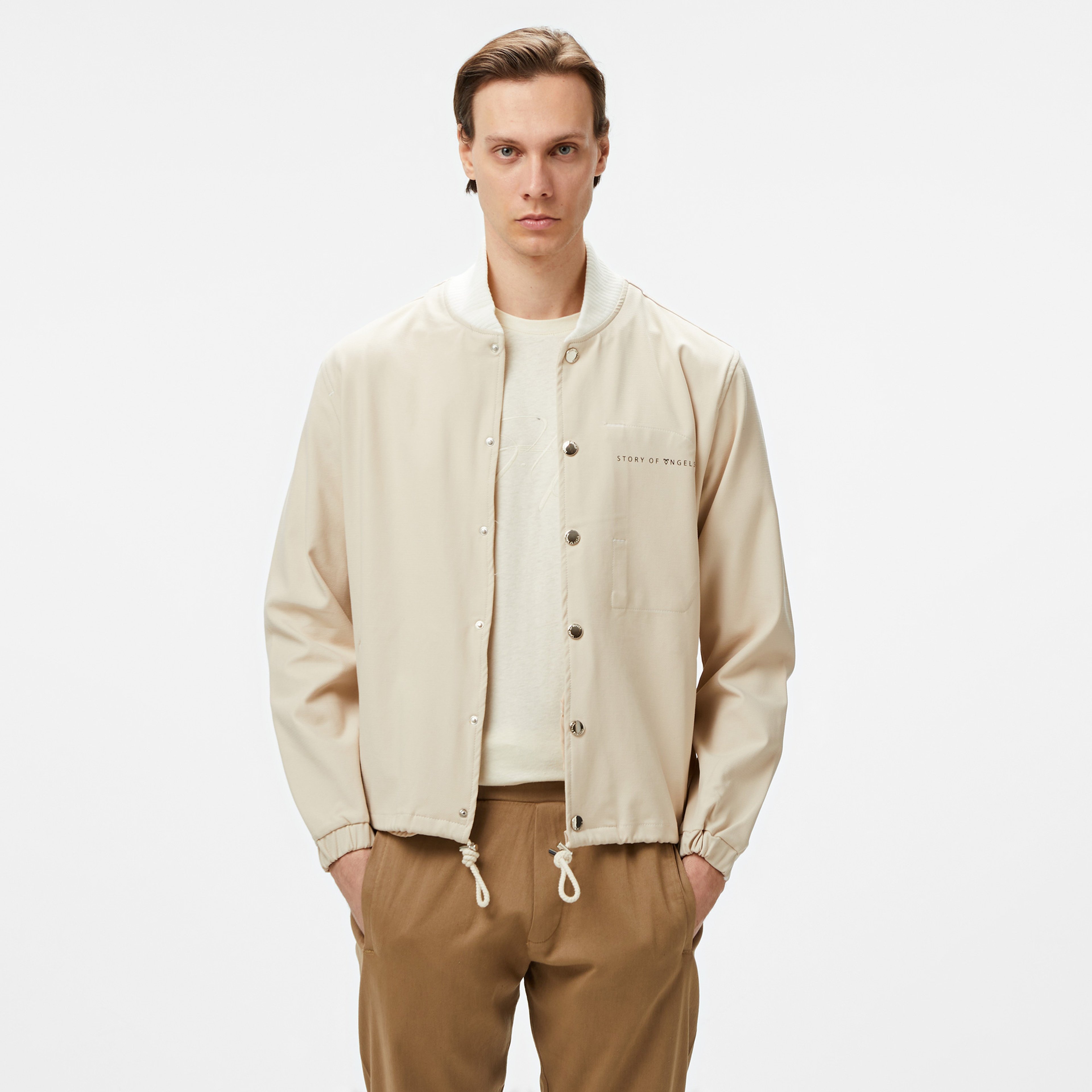 Story Of Angels Romance College  Erkek Krem Ceket