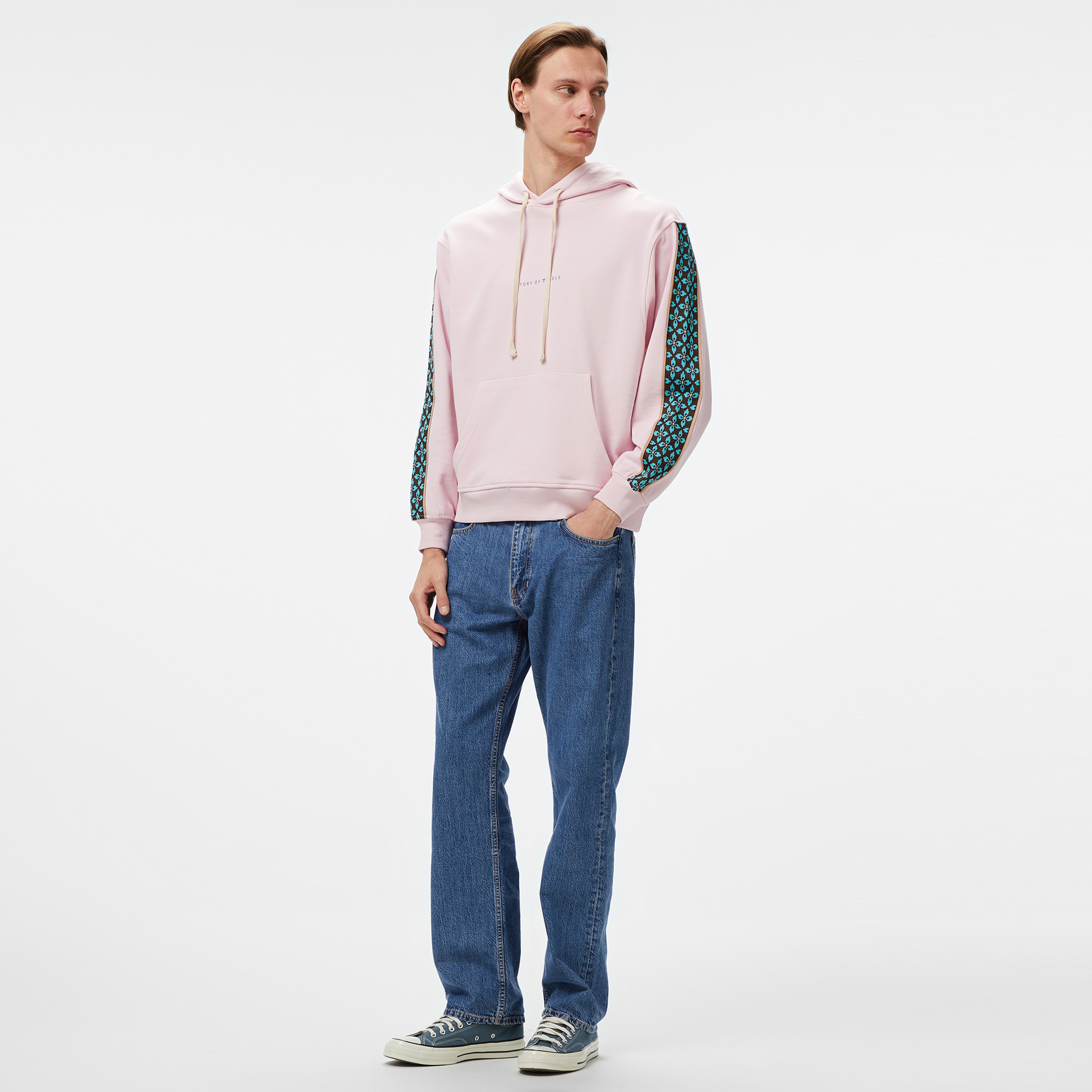 Story Of Angels Budha Dream Romance Erkek Pembe Sweatshirt