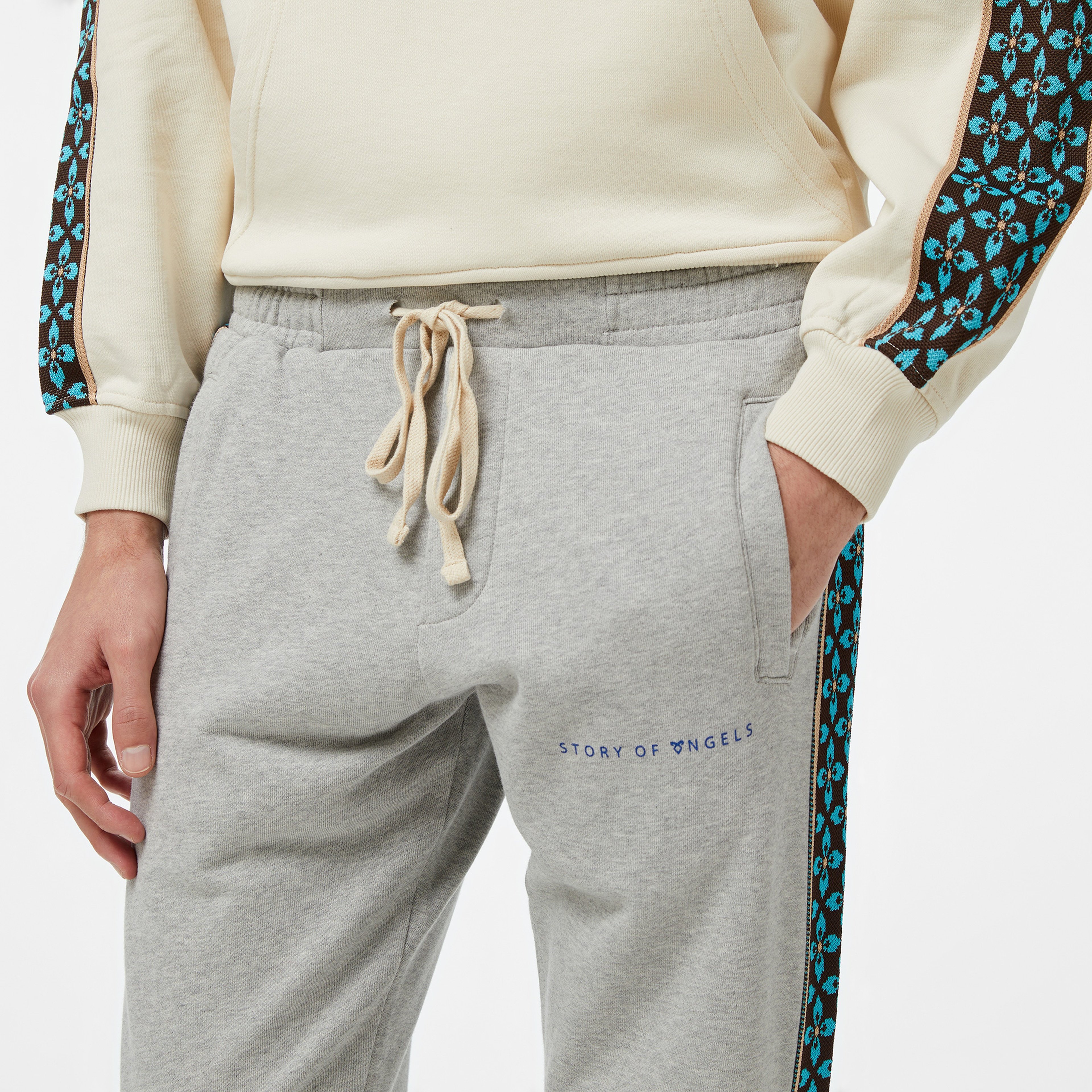 Story Of Angels Soa Dream Logo Band t Erkek Gri Eşofman Altı