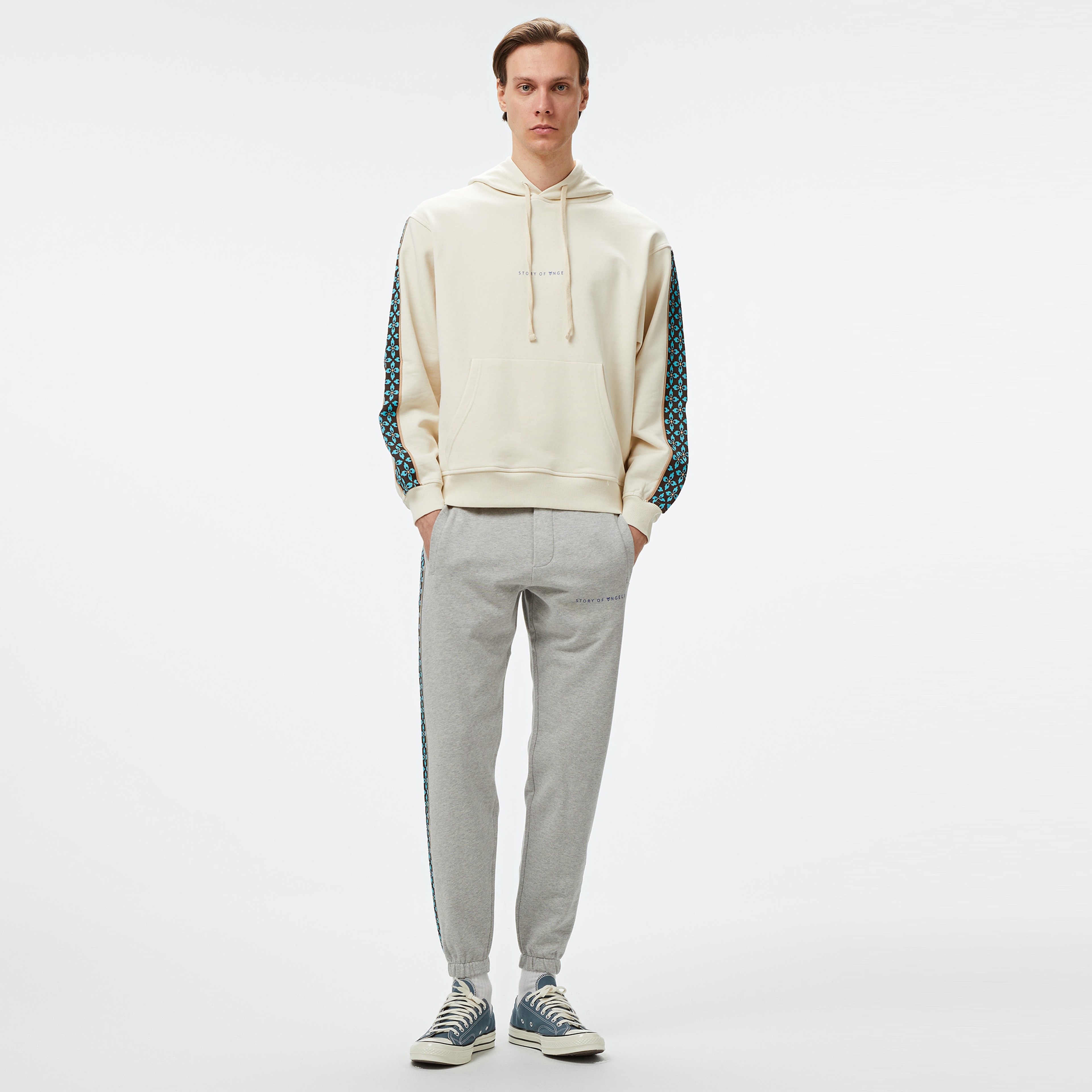 Story Of Angels Soa Dream Logo Band t Erkek Gri Eşofman Altı