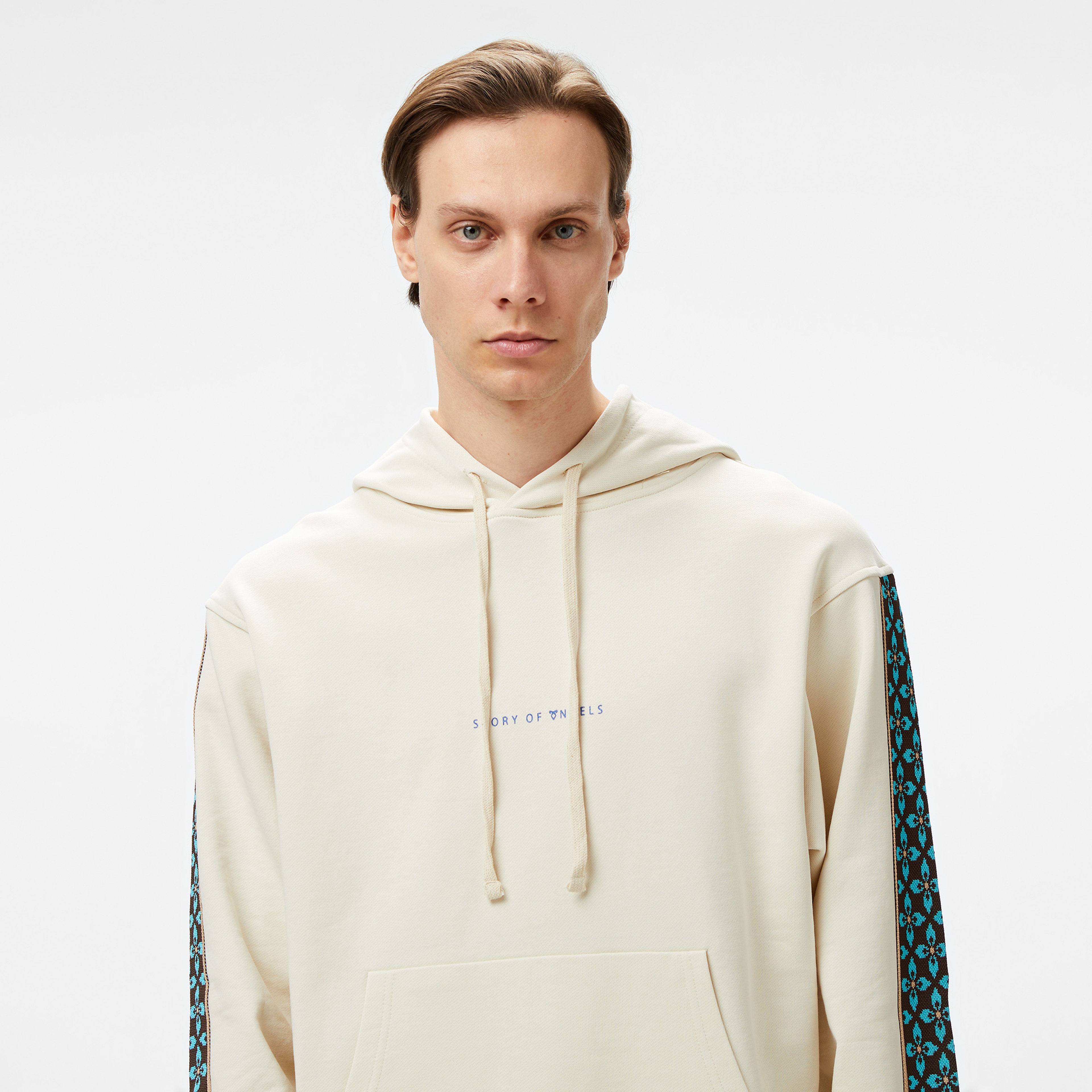 Story Of Angels Soa Dream Logo Band Erkek Krem Hoodie