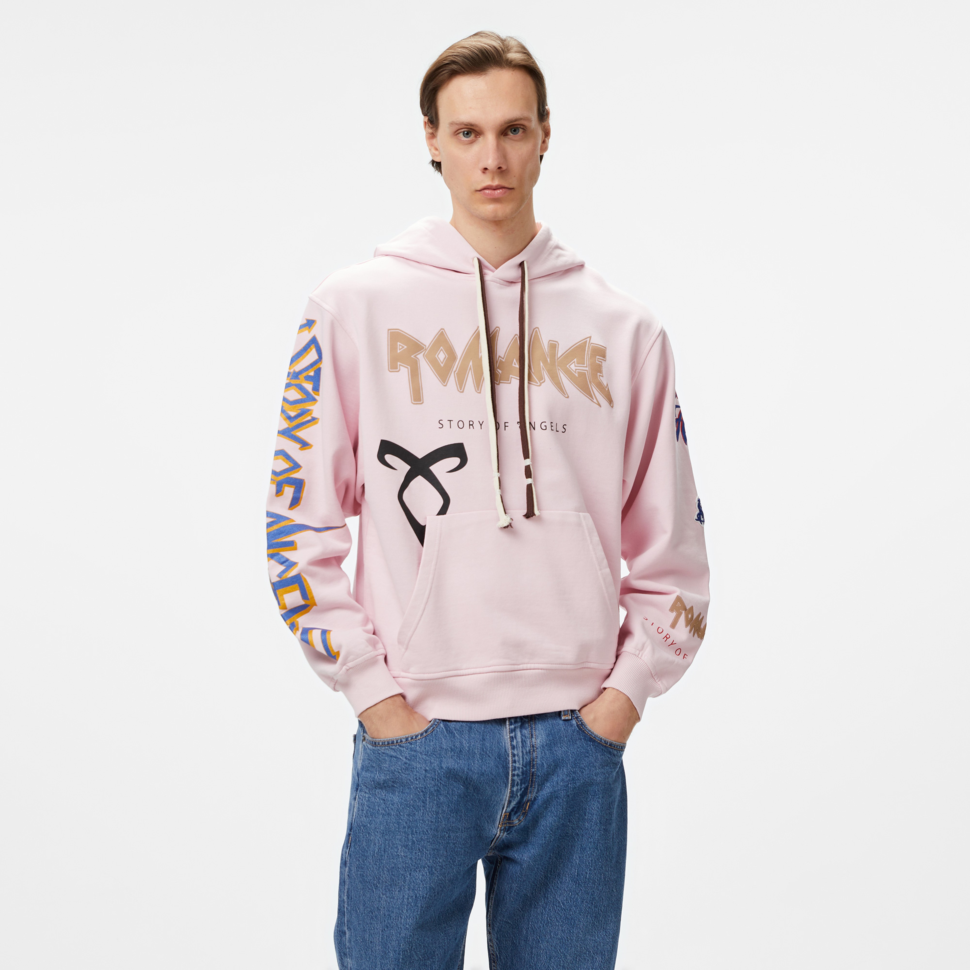 Story Of Angels Soa Eternally Yours Romance  Erkek Pembe Hoodie