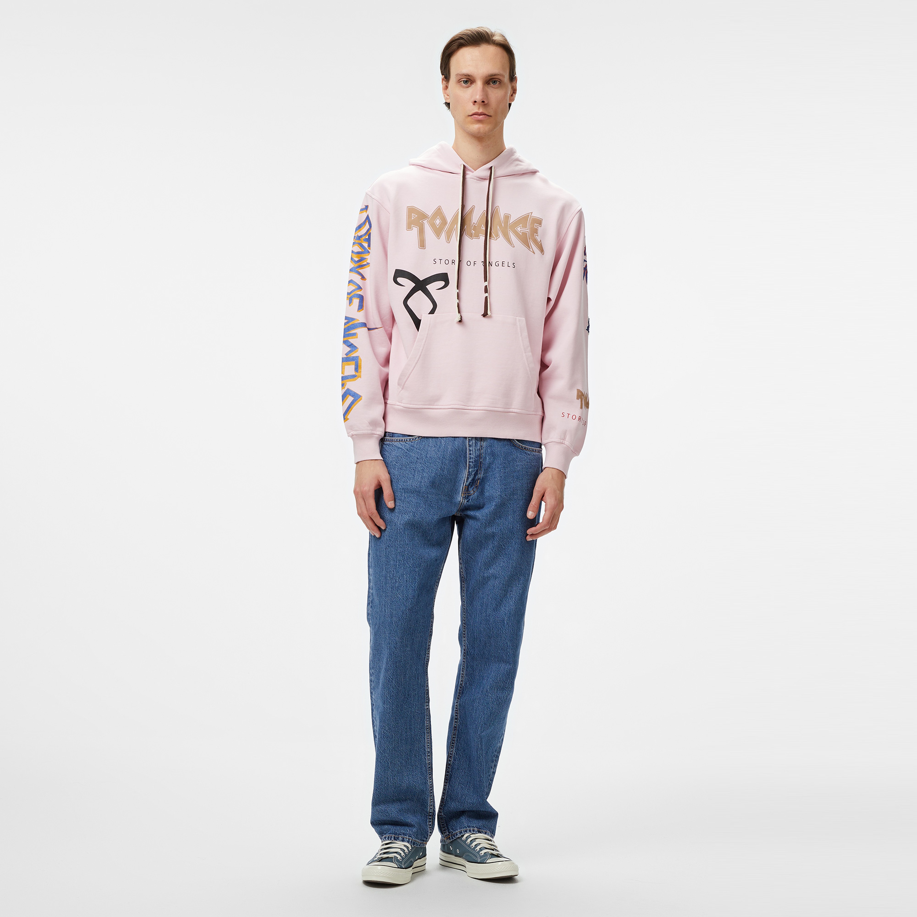 Story Of Angels Soa Eternally Yours Romance  Erkek Pembe Hoodie