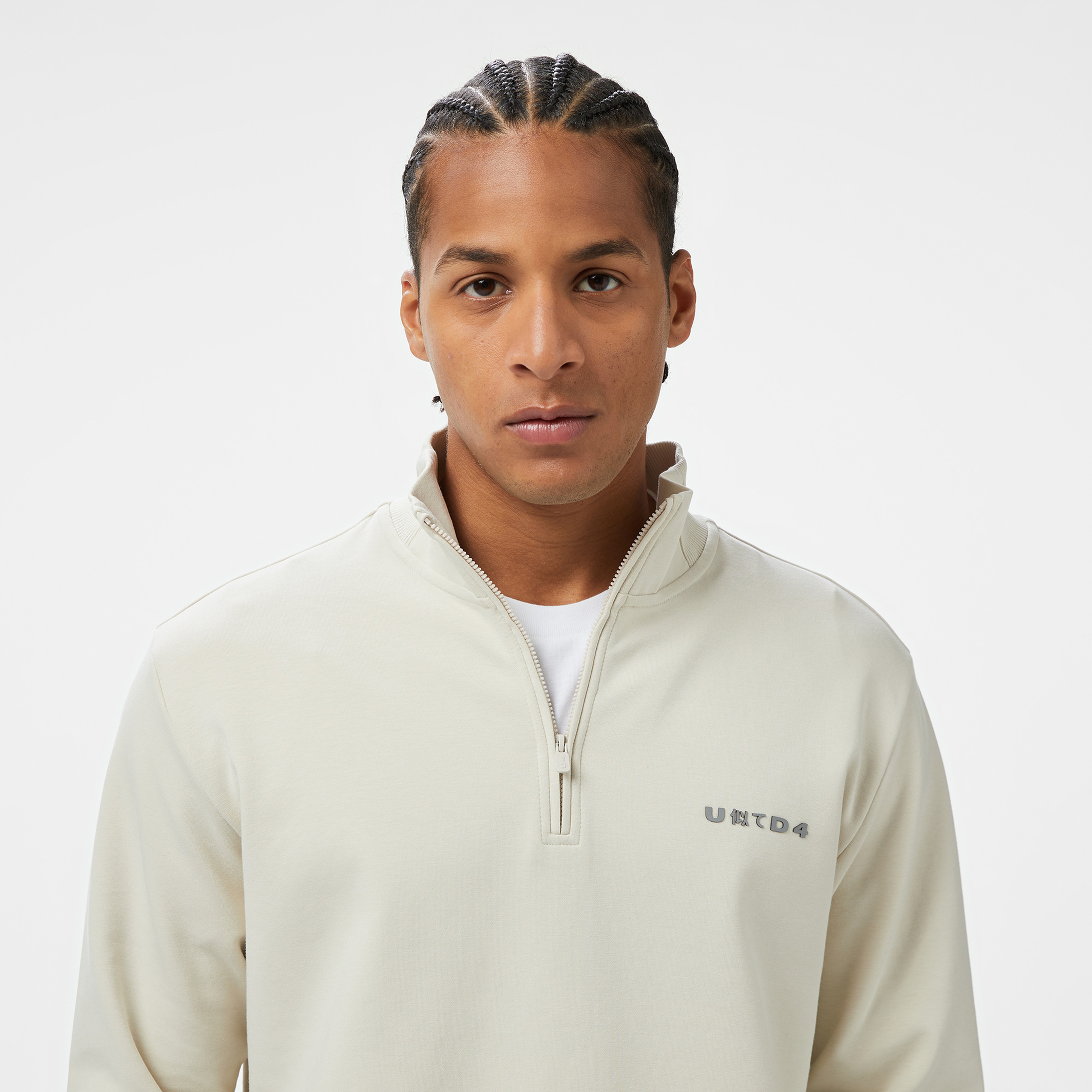 UNITED4 Erkek Krem Sweatshirt