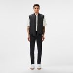 Erkek Regular Fit Dik Yaka Kapitone Siyah Yelek