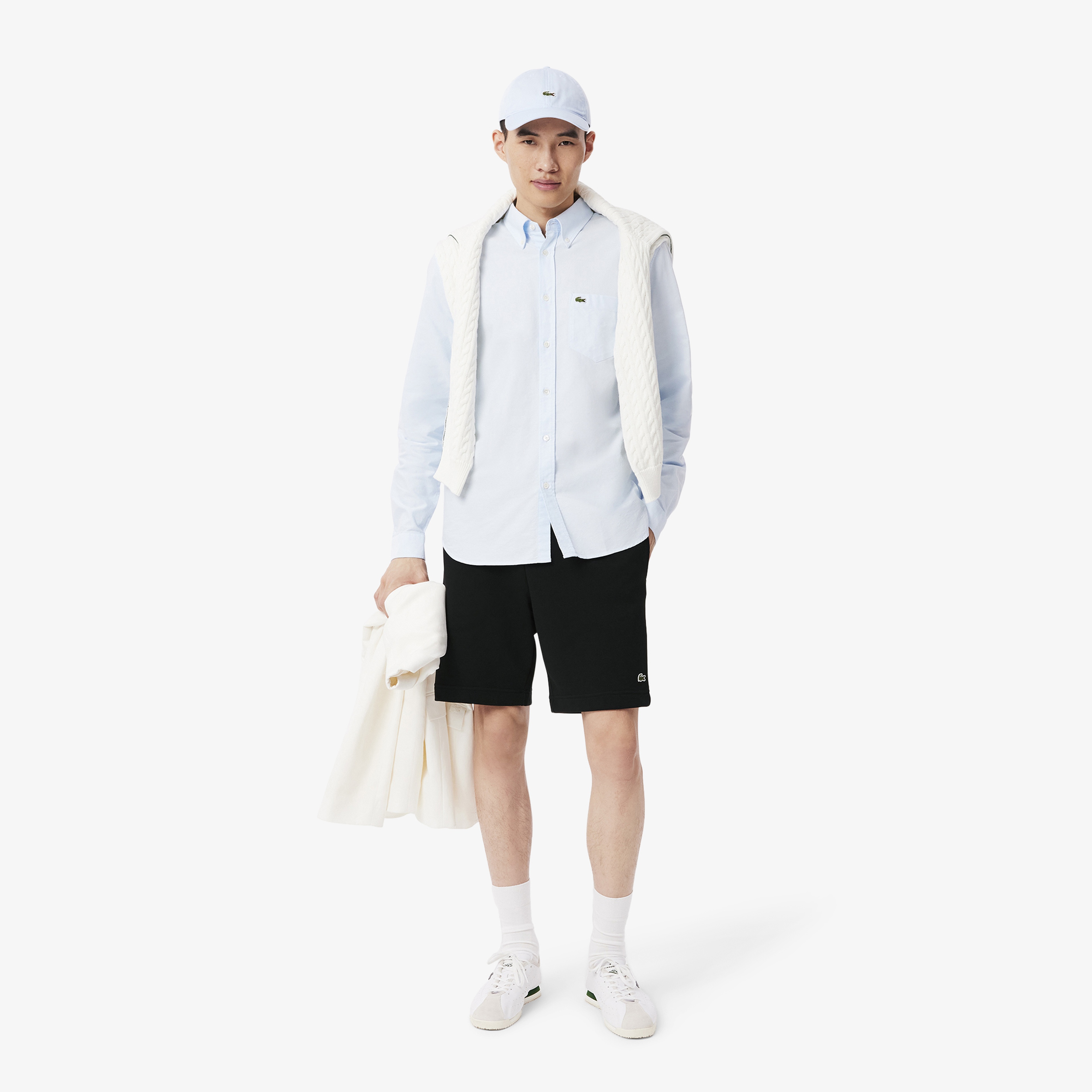 Lacoste Regular Fit Fleece Erkek Siyah Şort