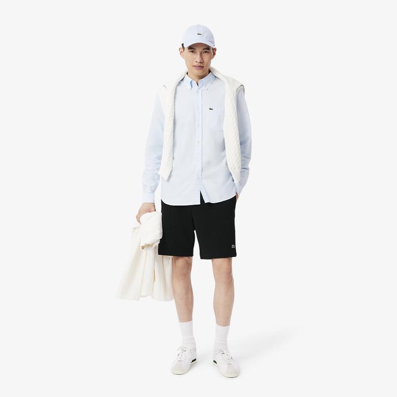 Lacoste Regular Fit Fleece Erkek Siyah Şort