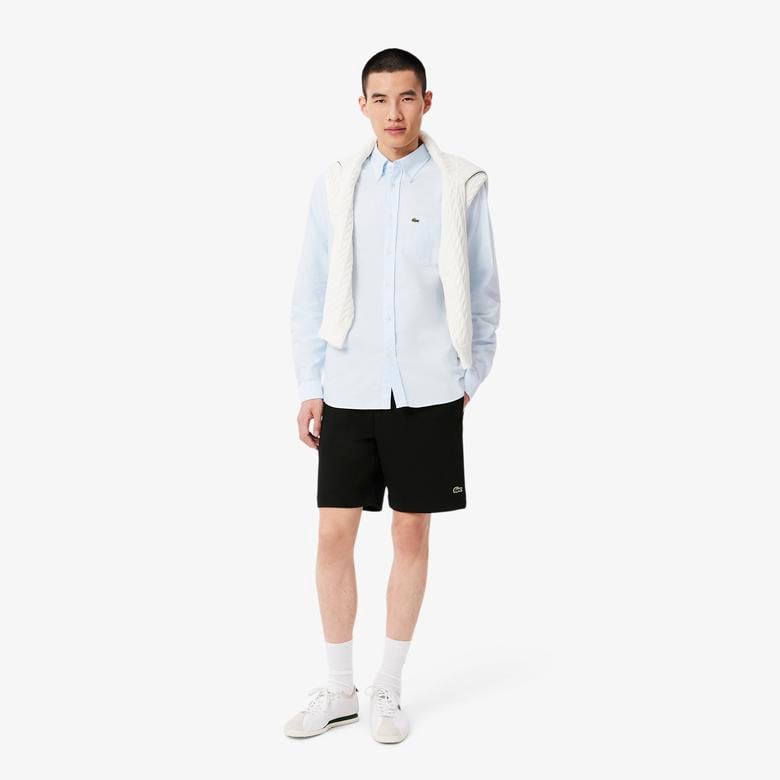 Lacoste Regular Fit Fleece Erkek Siyah Şort
