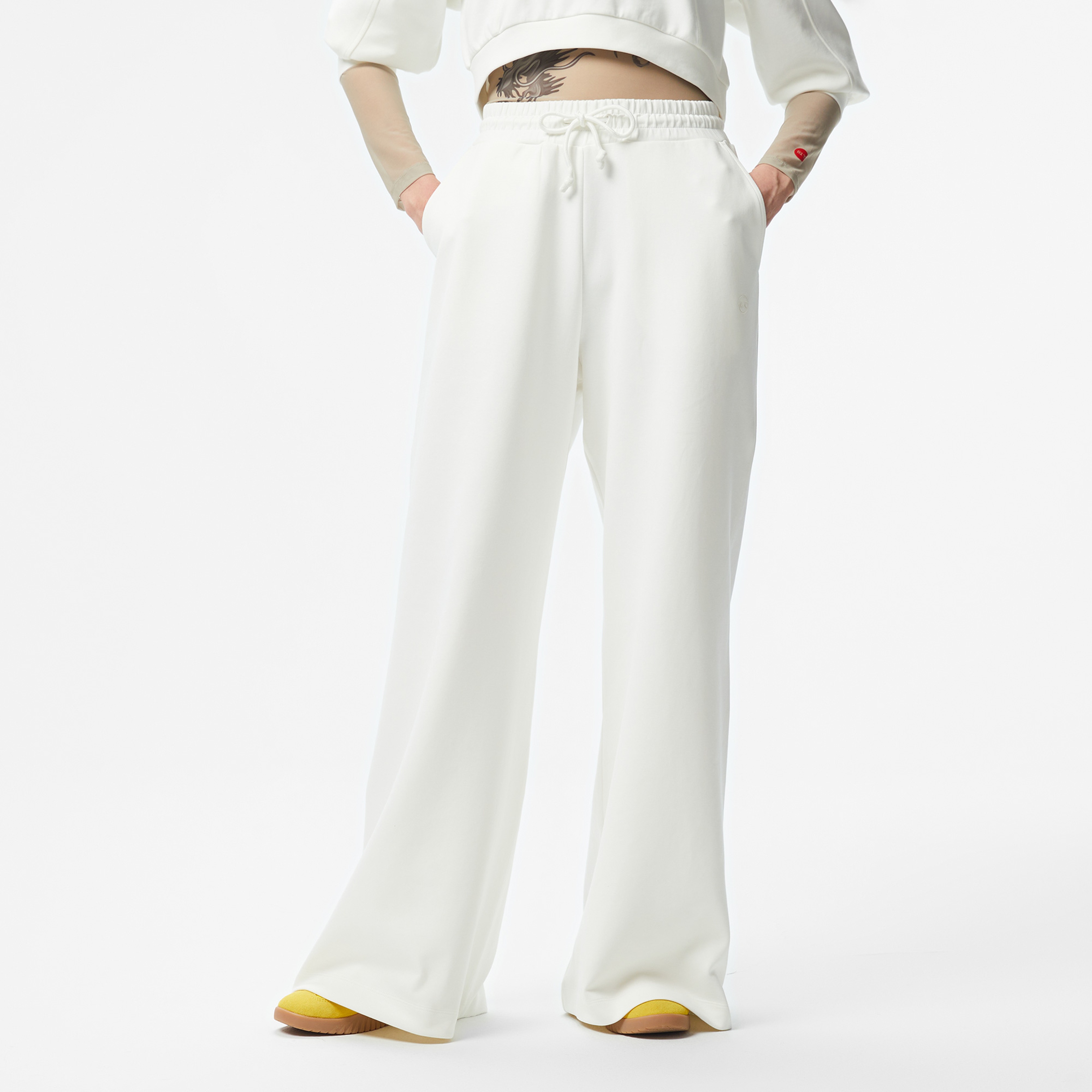 UNITED4 Kadın Beyaz Eşofman Altı