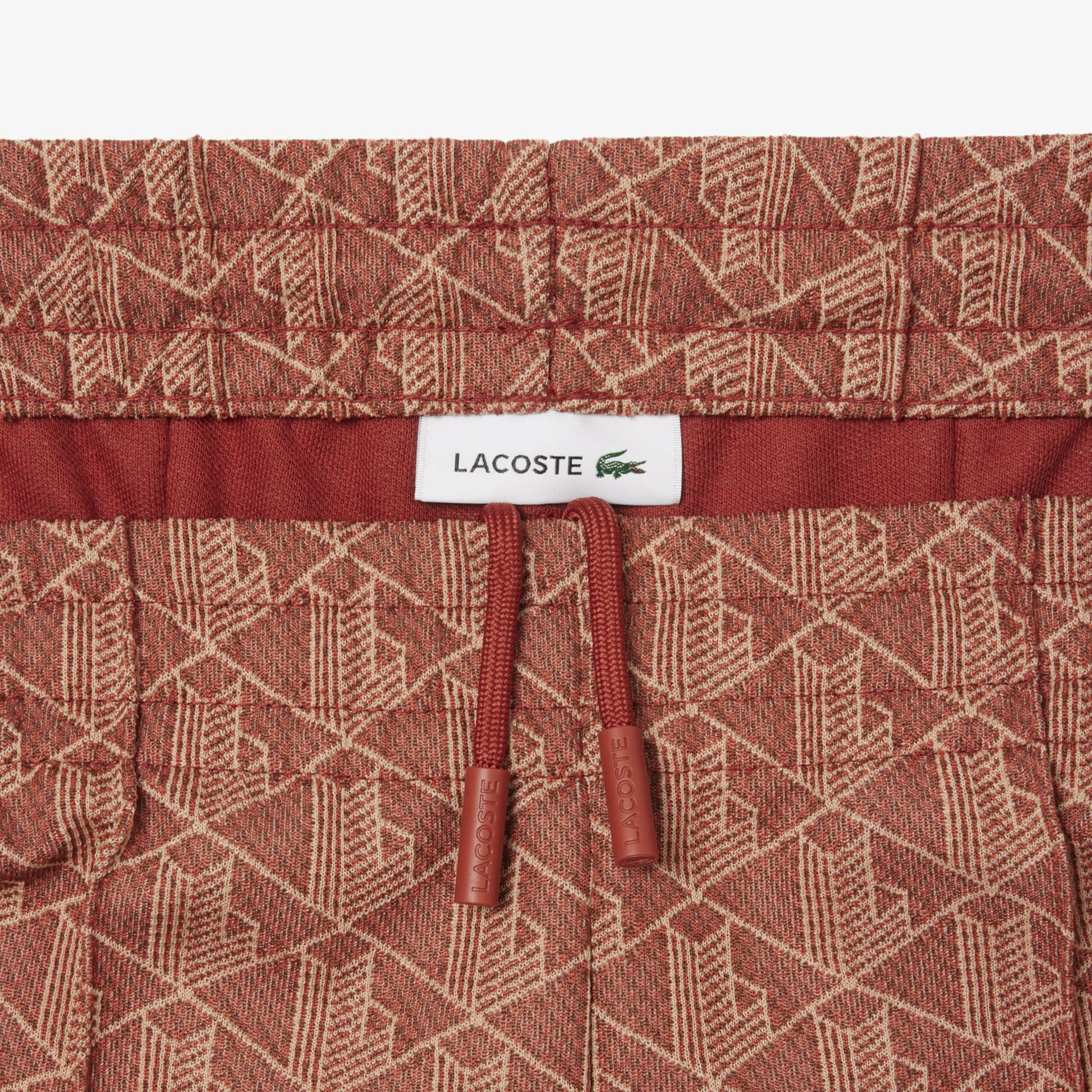 Lacoste Flare Fit Monogram Kadın Bej Eşofman Altı