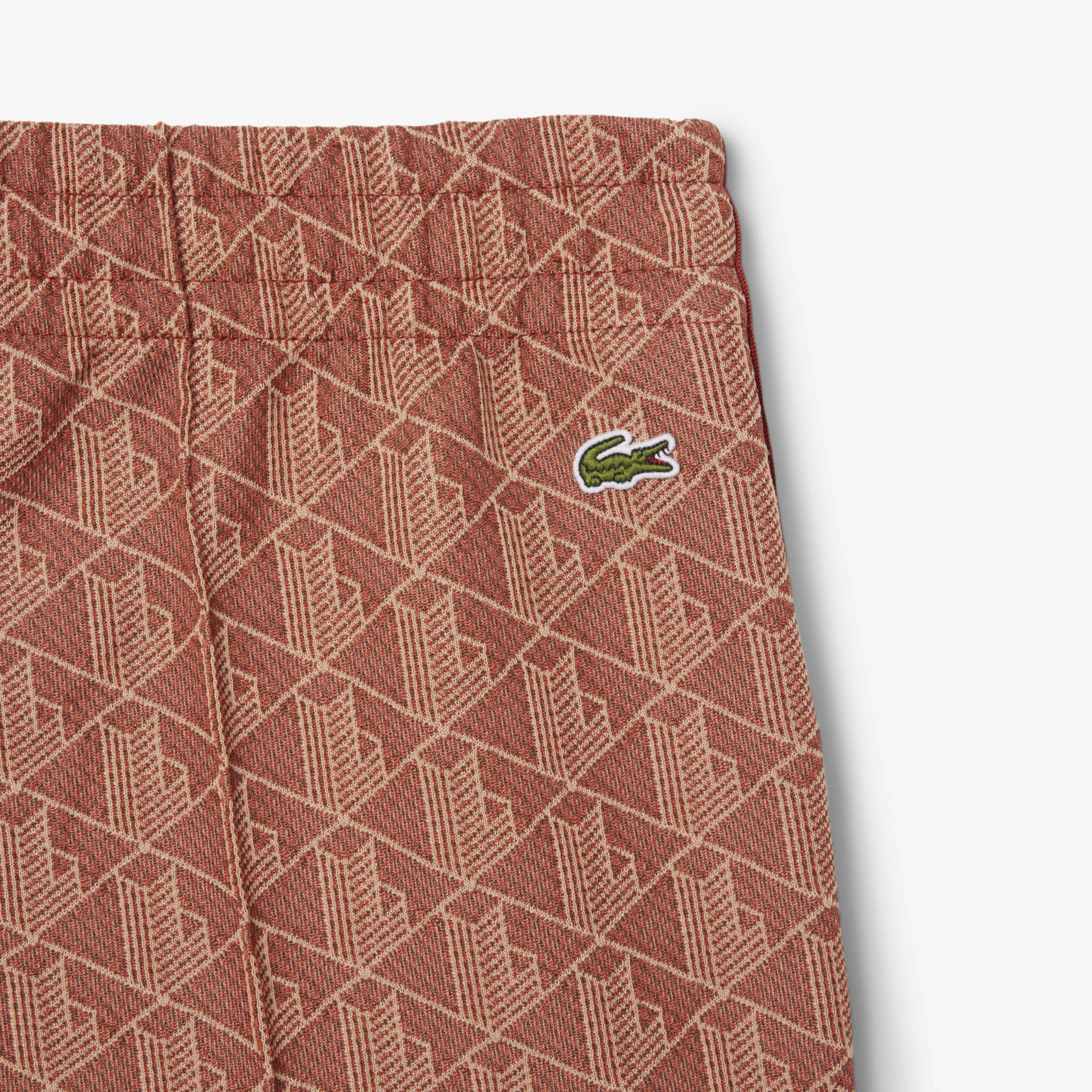 Lacoste Flare Fit Monogram Kadın Bej Eşofman Altı