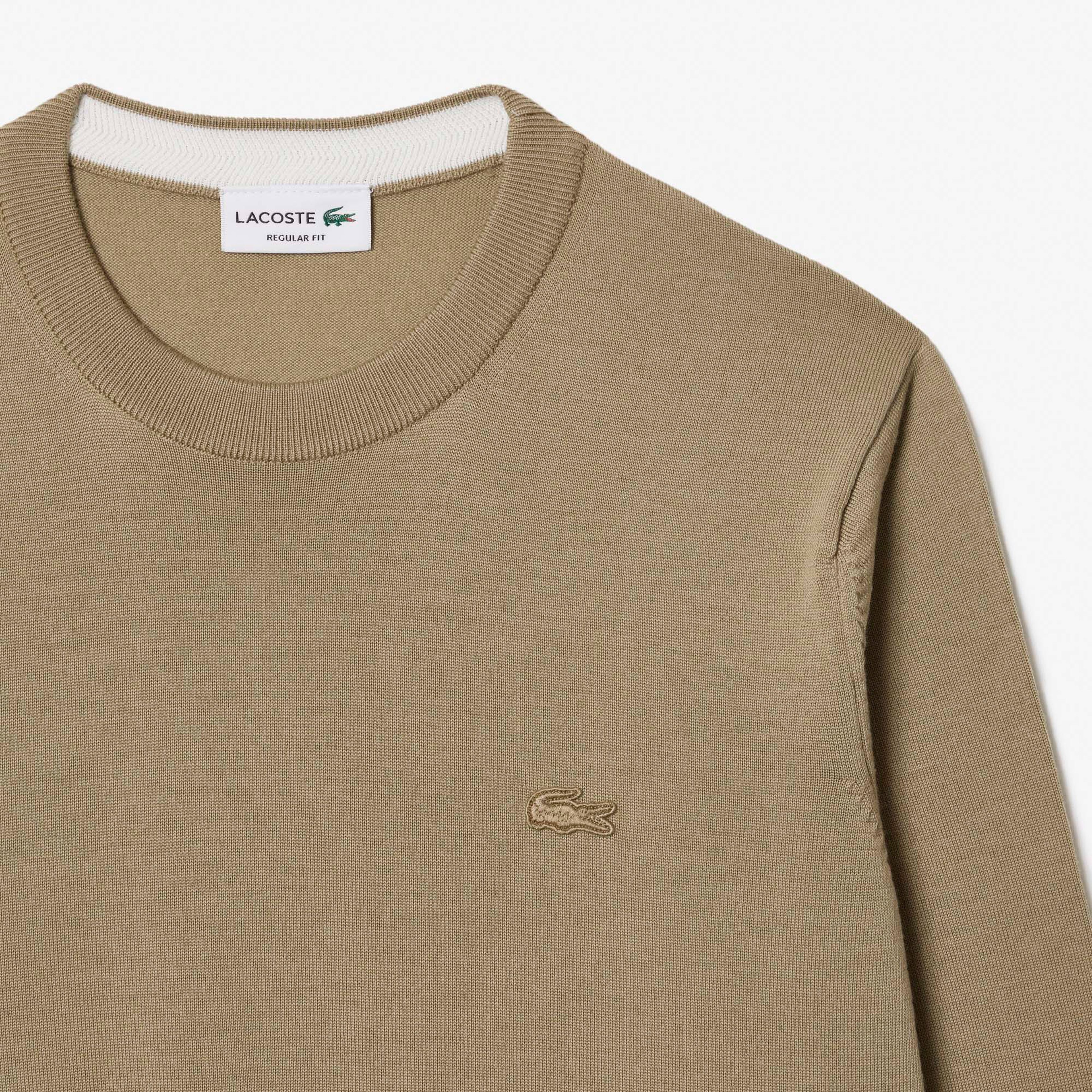 Lacoste Men's Crew Neck Merino Wool Sweater