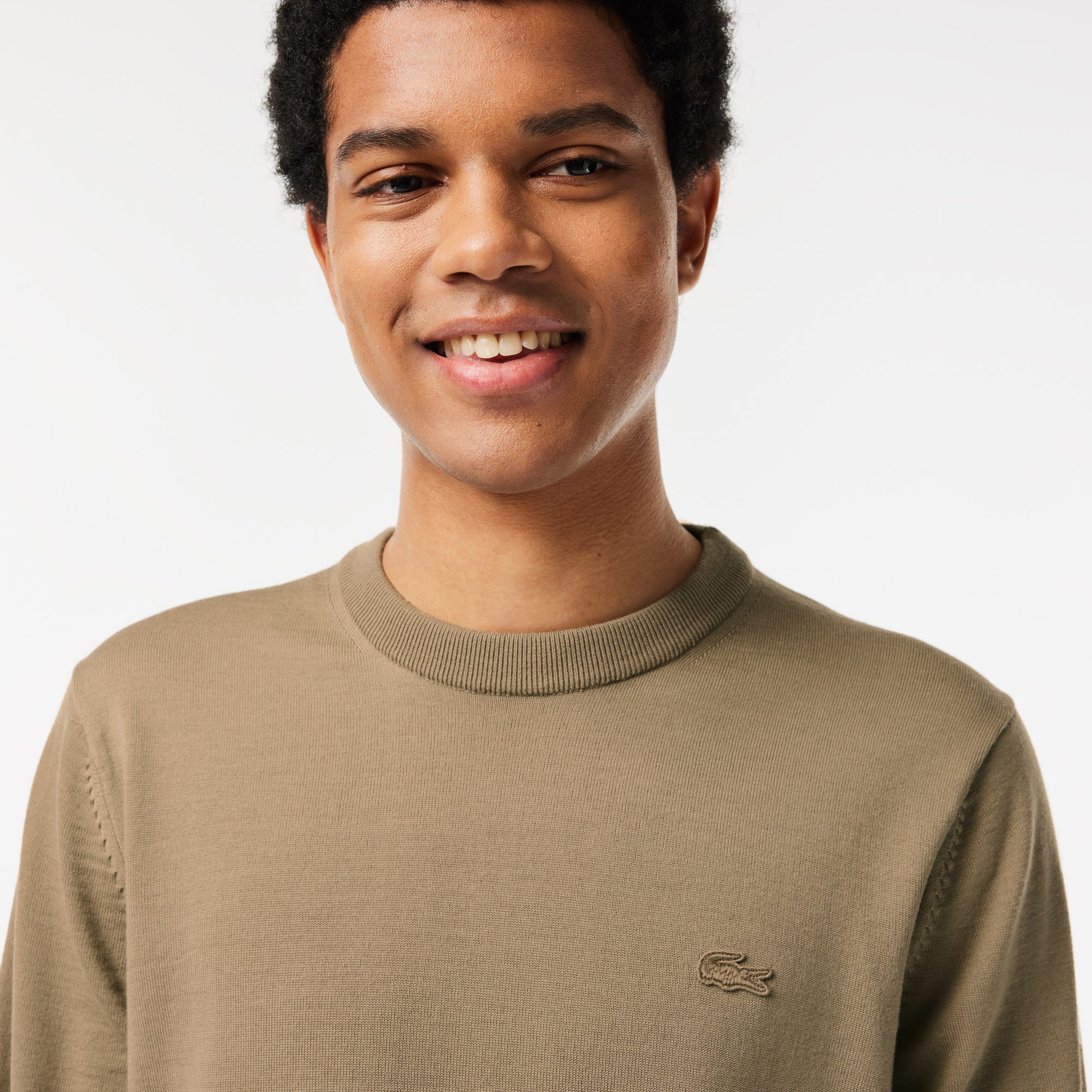 Lacoste Men's Crew Neck Merino Wool Sweater