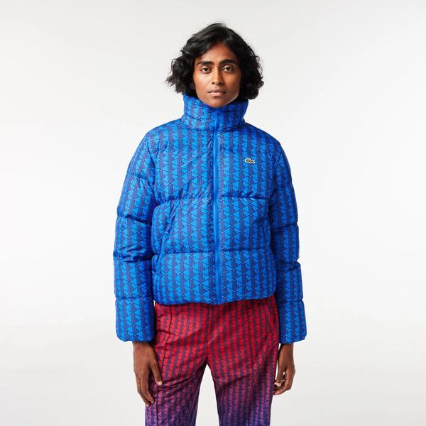 Kadın Kapüşonlu Kapitone Renkli Mont