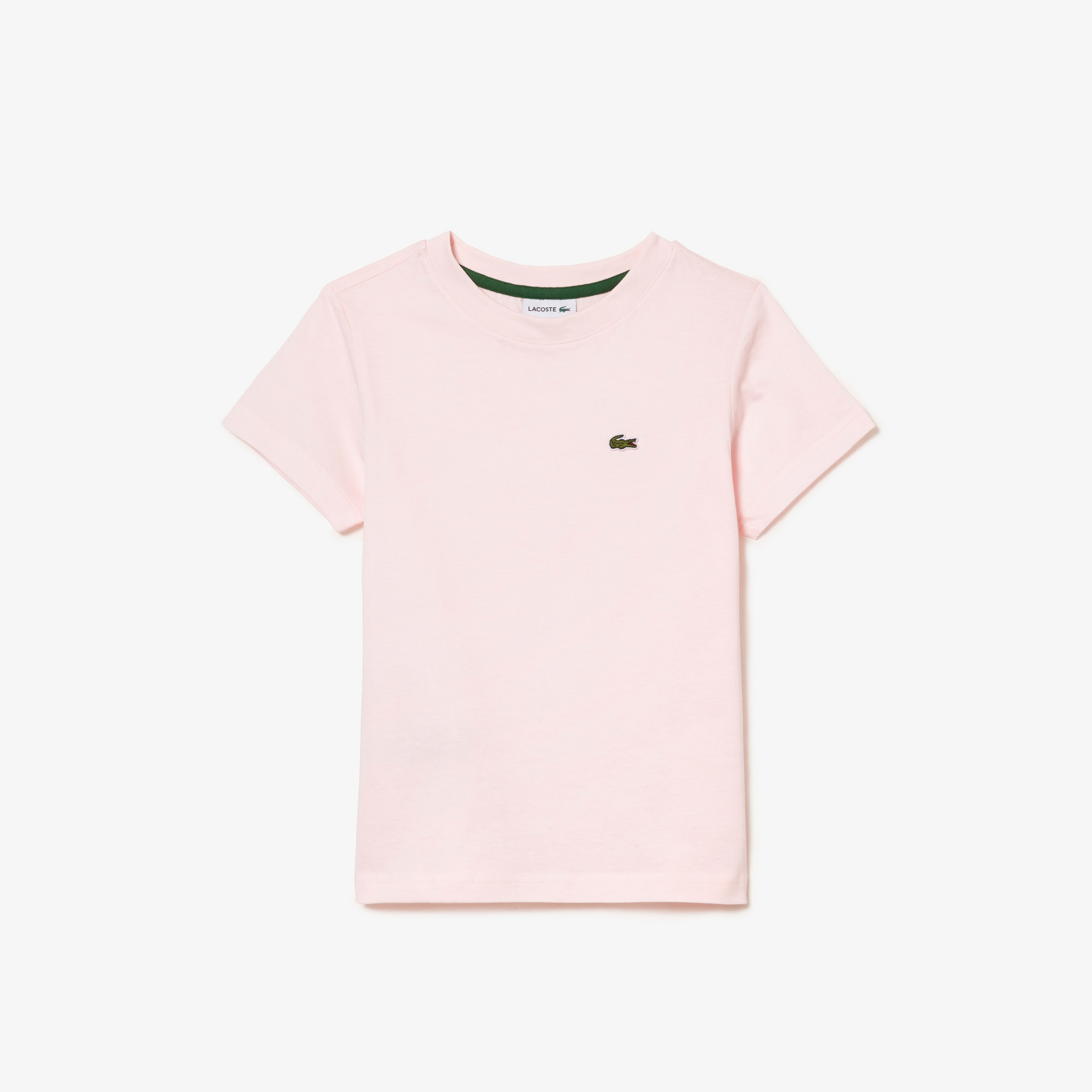Çocuk Bisiklet Yaka Açık Pembe T-Shirt