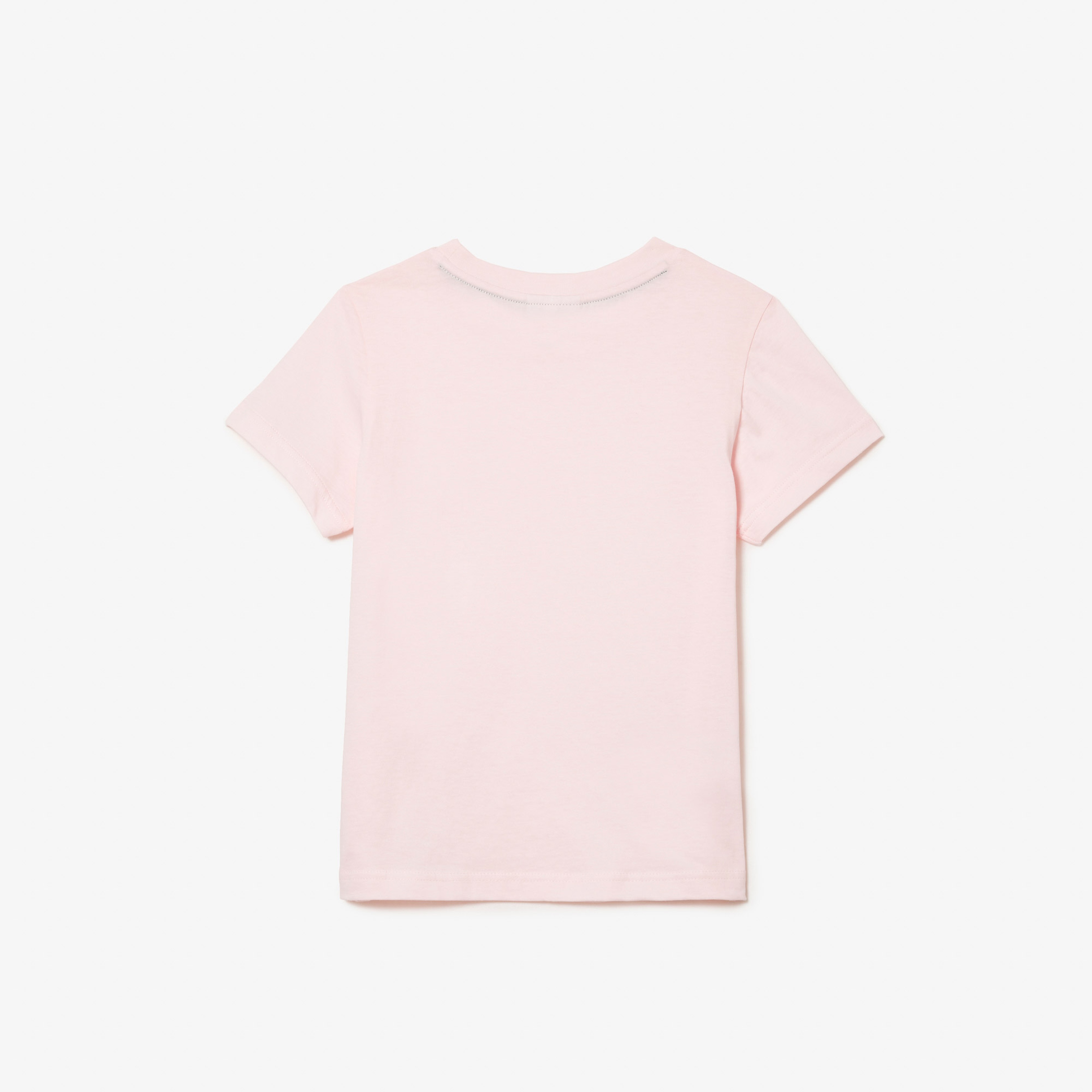 Çocuk Bisiklet Yaka Açık Pembe T-Shirt